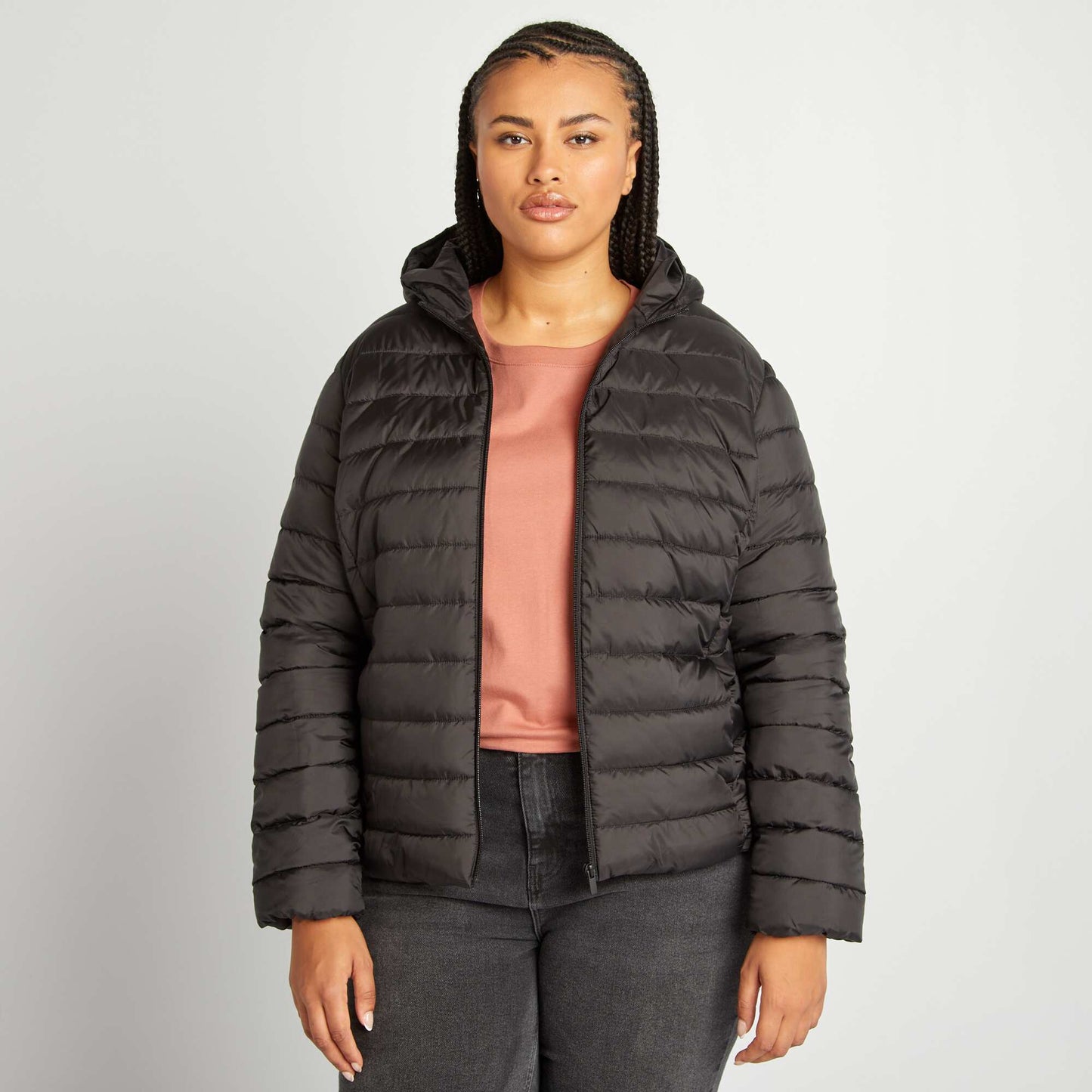 Doudoune light capuche noir