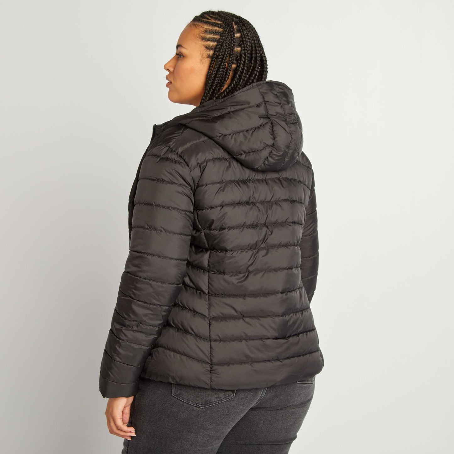 Doudoune light capuche noir