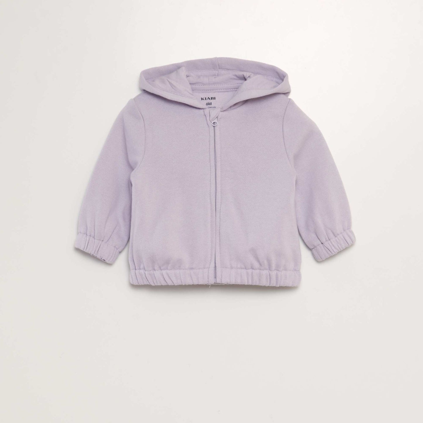 Sweat capuche zipp en molleton chaud Violet