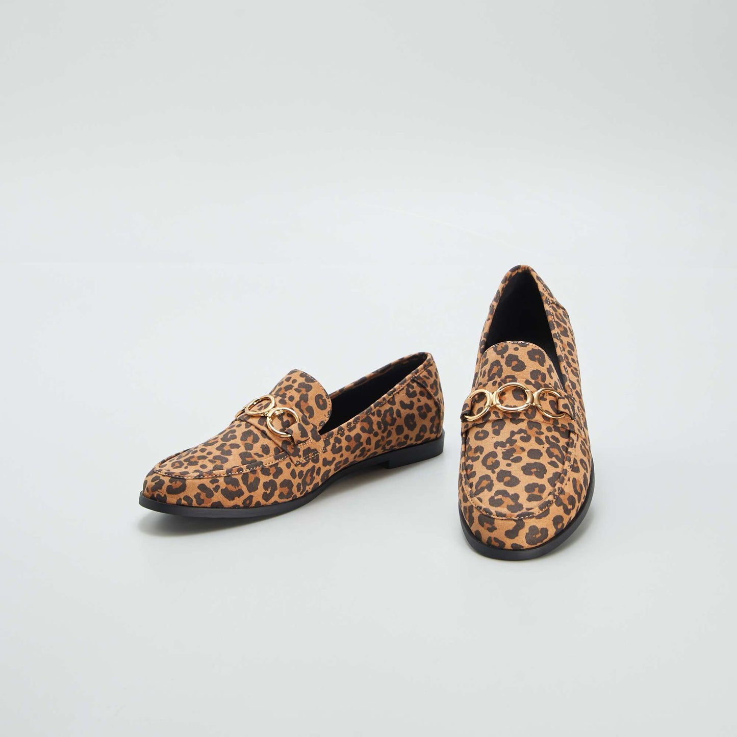 Mocassins semelle plate imprim l opard L opard