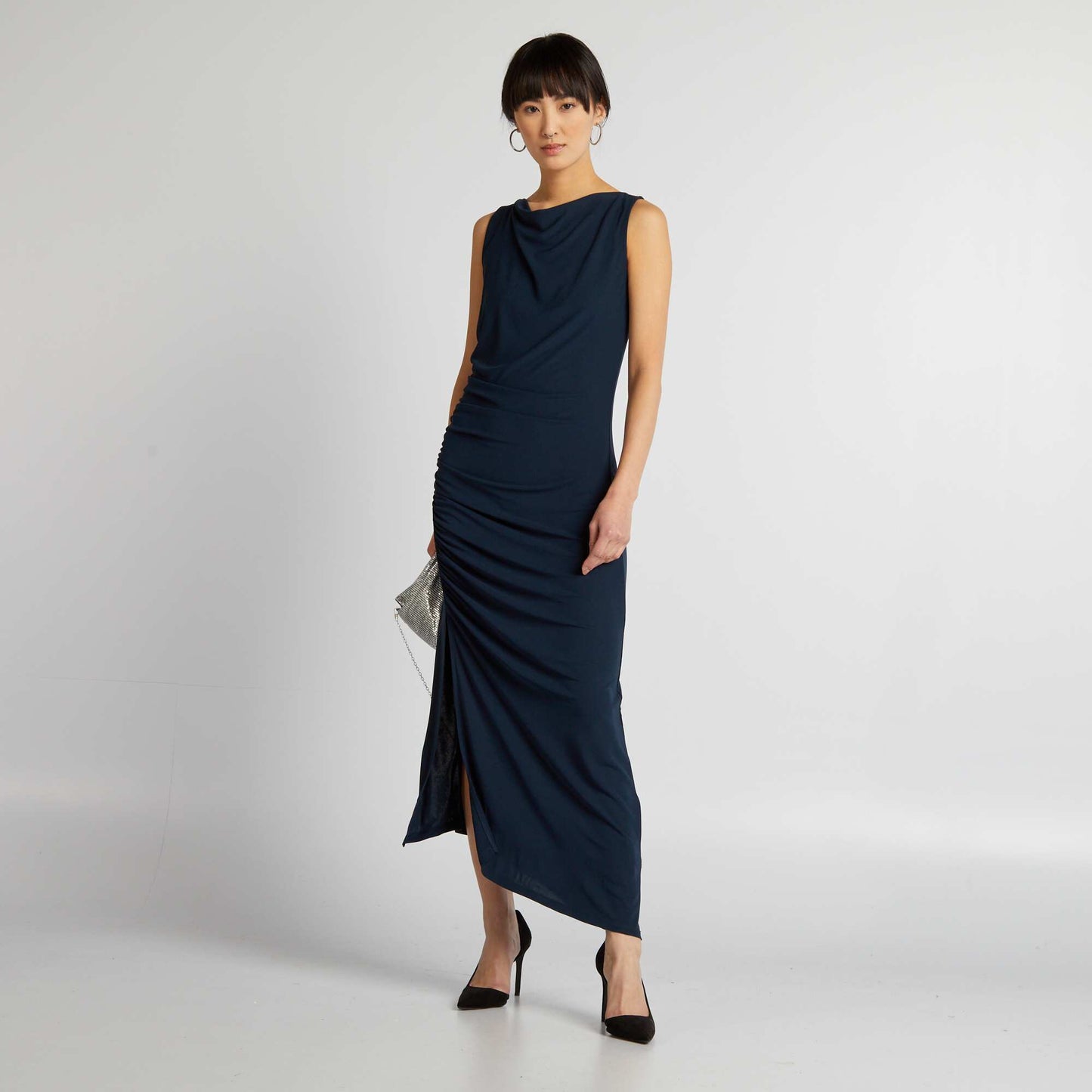 Robe drap e col b nitier Marine