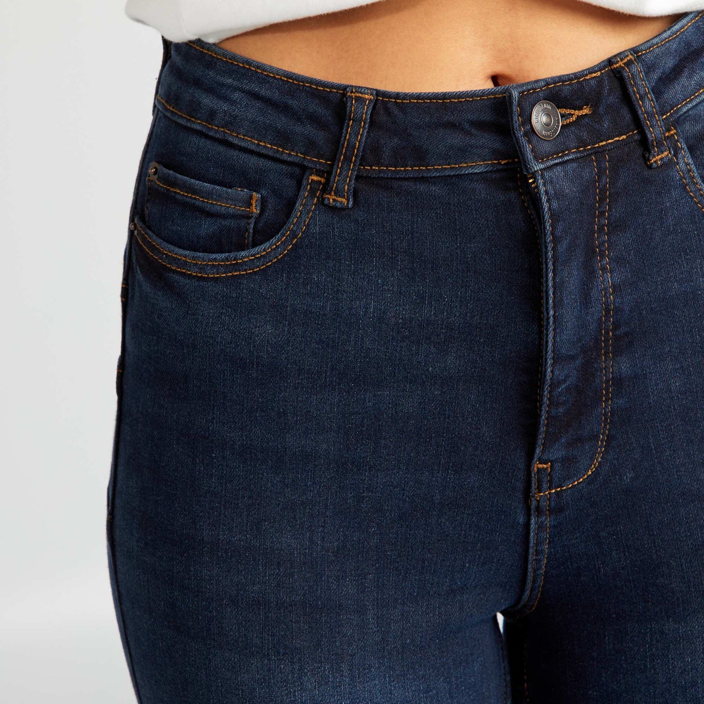Jean skinny taille haute - L30 Bleu fonc