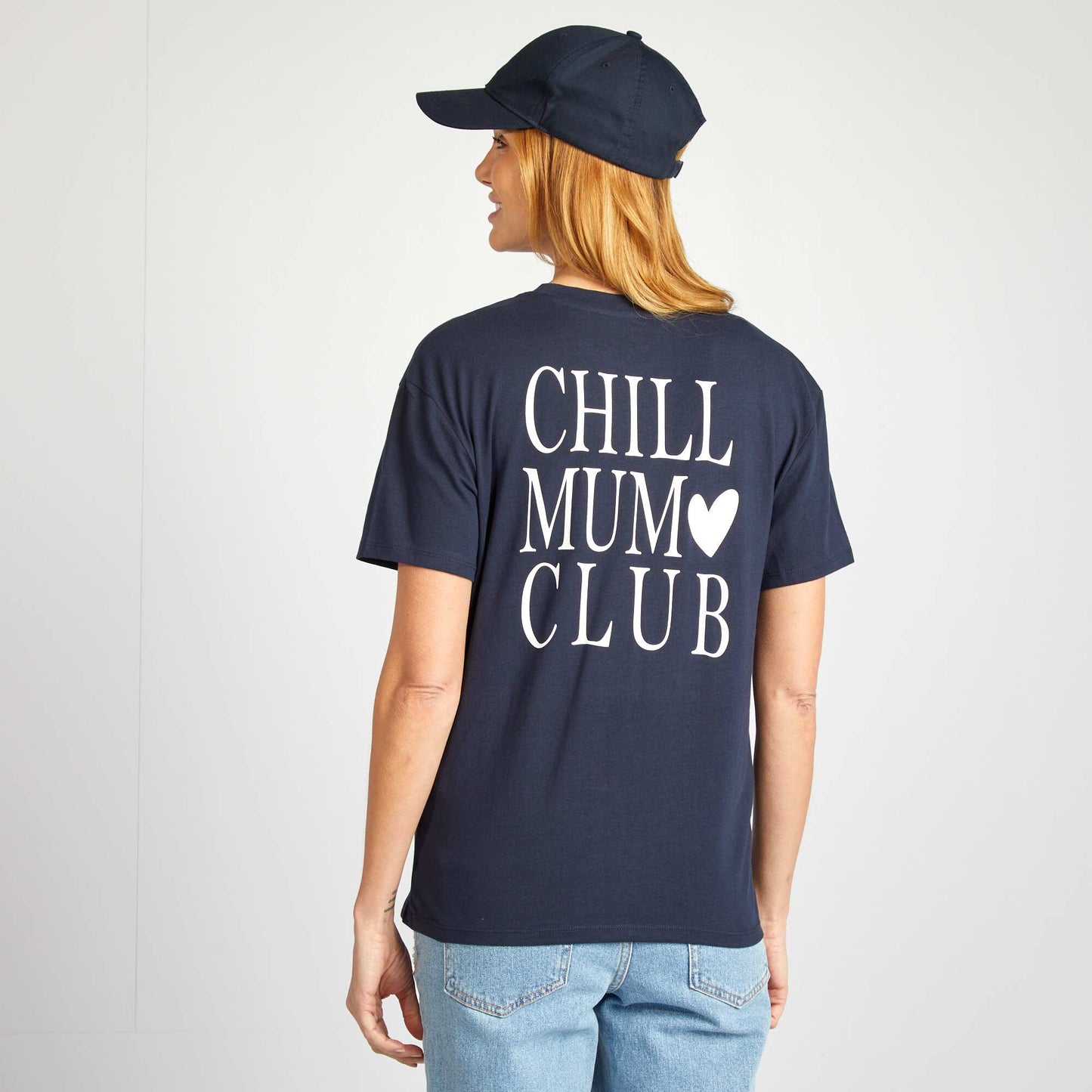 T-shirt d'allaitement avec imprimé BLEU MARINE
