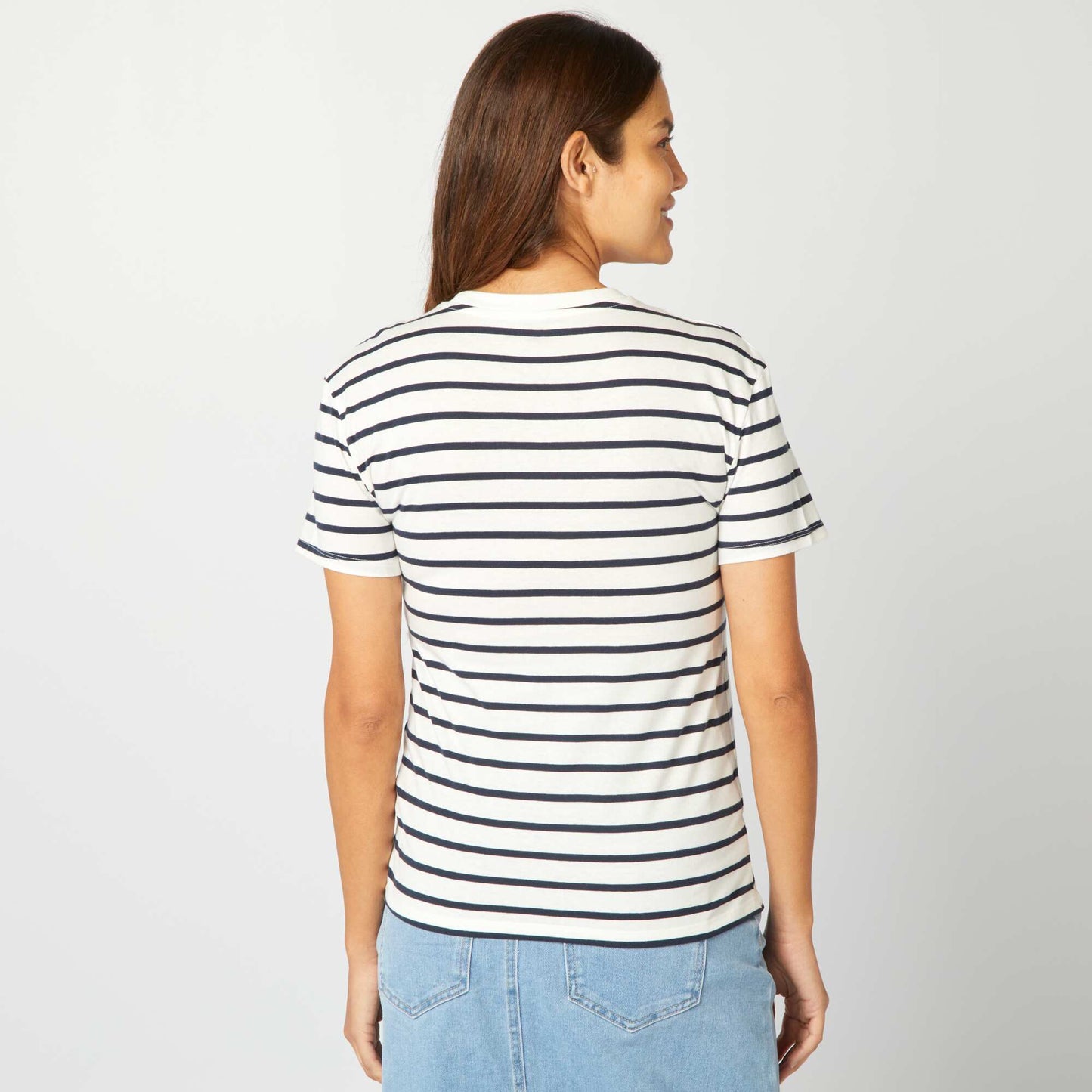 T-shirt d'allaitement avec imprim Blanc/noir