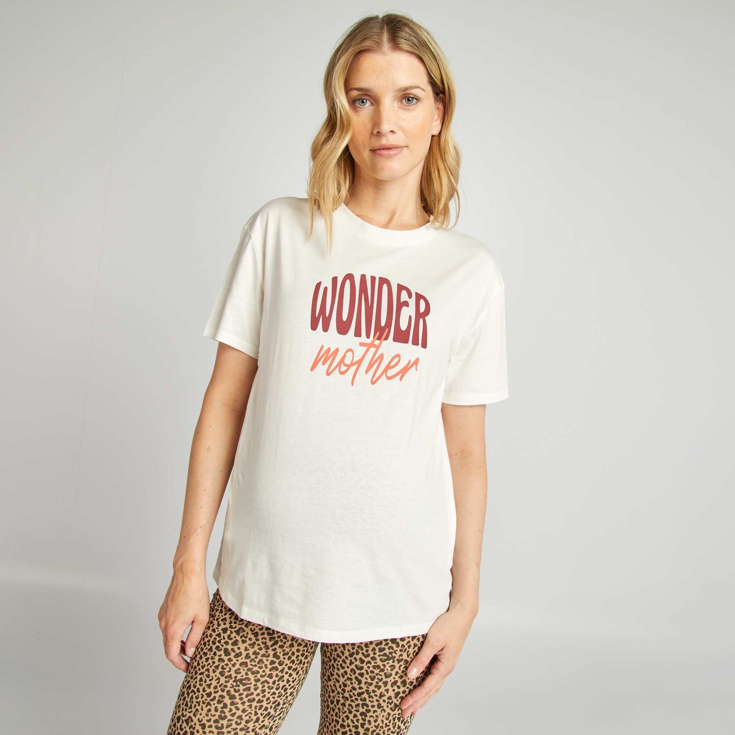 T-shirt d'allaitement avec imprim Blanc
