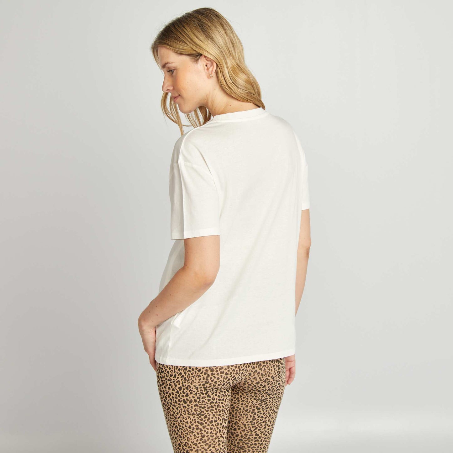 T-shirt d'allaitement avec imprim Blanc