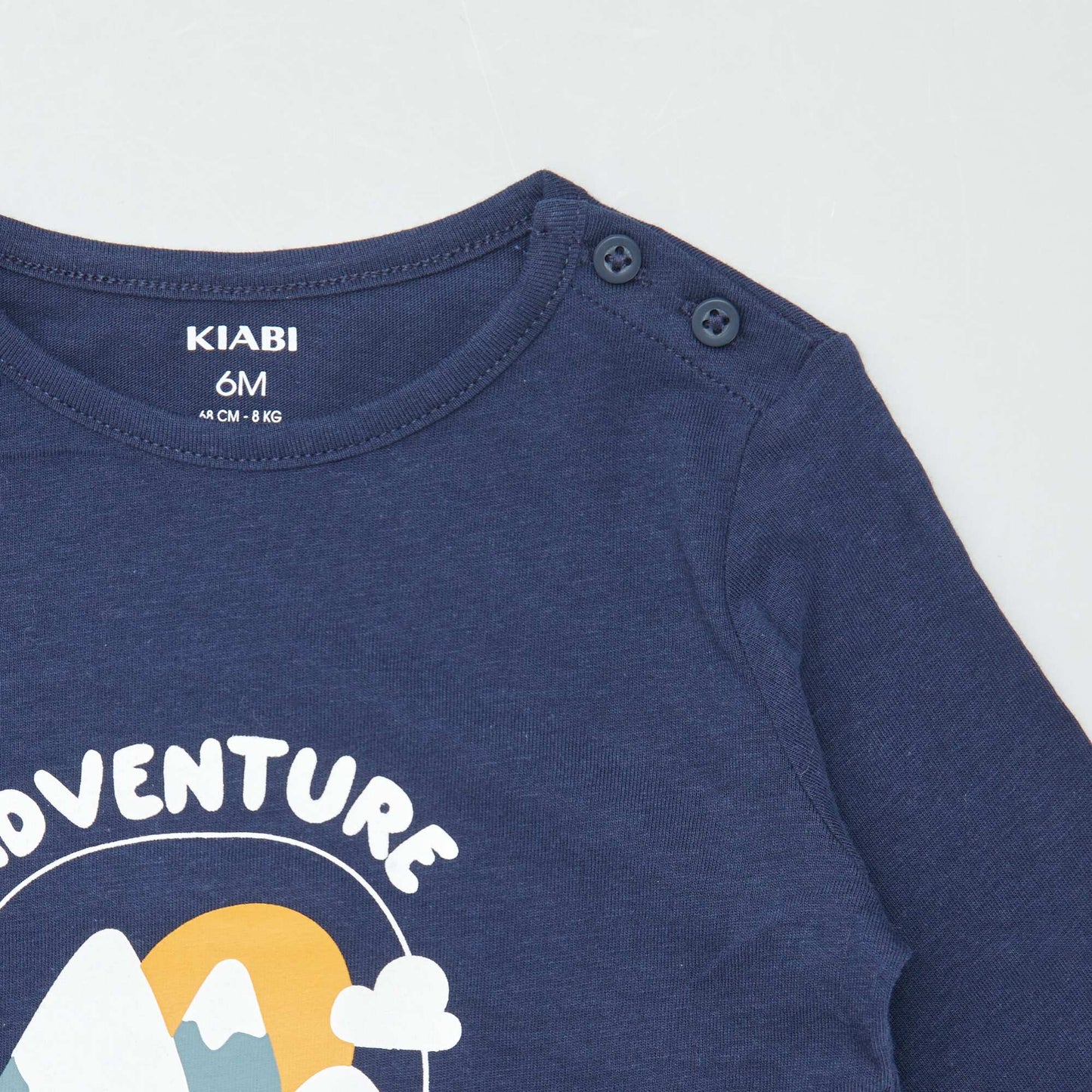 T-shirt manches longues imprim plac - Halloween Bleu