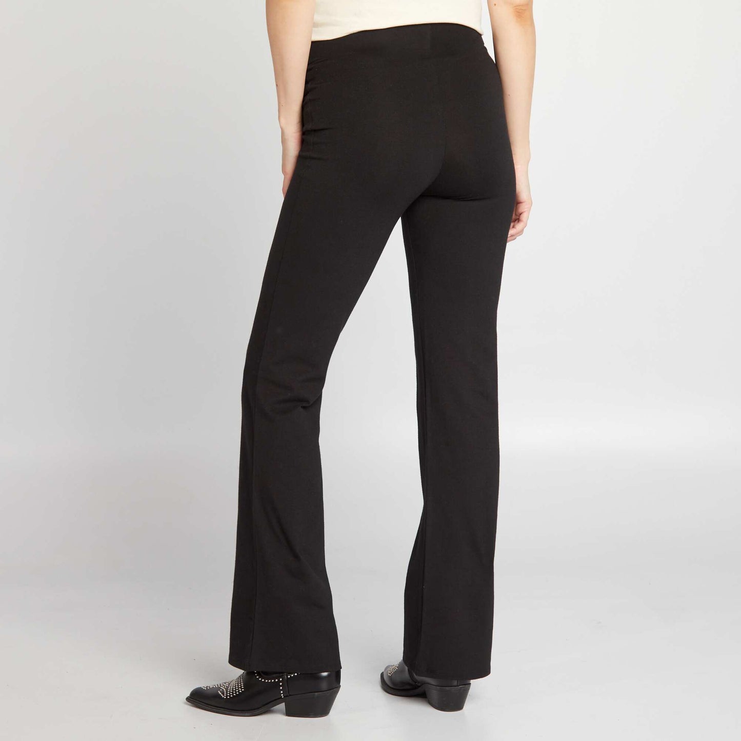 Legging bootcut de maternit noir