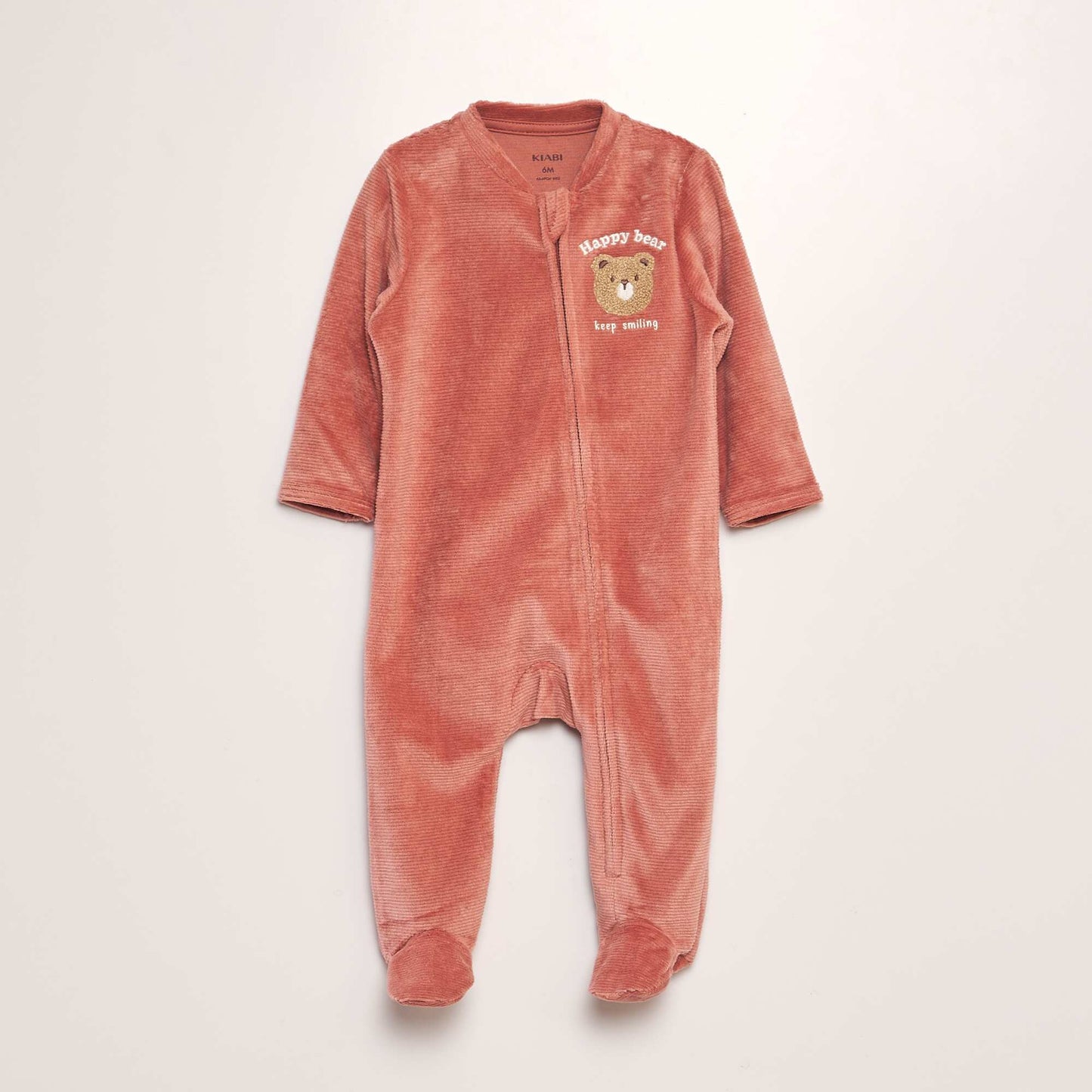 Pyjama dors-bien en velours c tel Rose