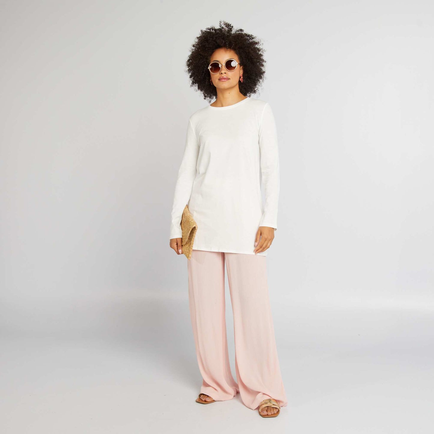 T-shirt long manches longues Blanc