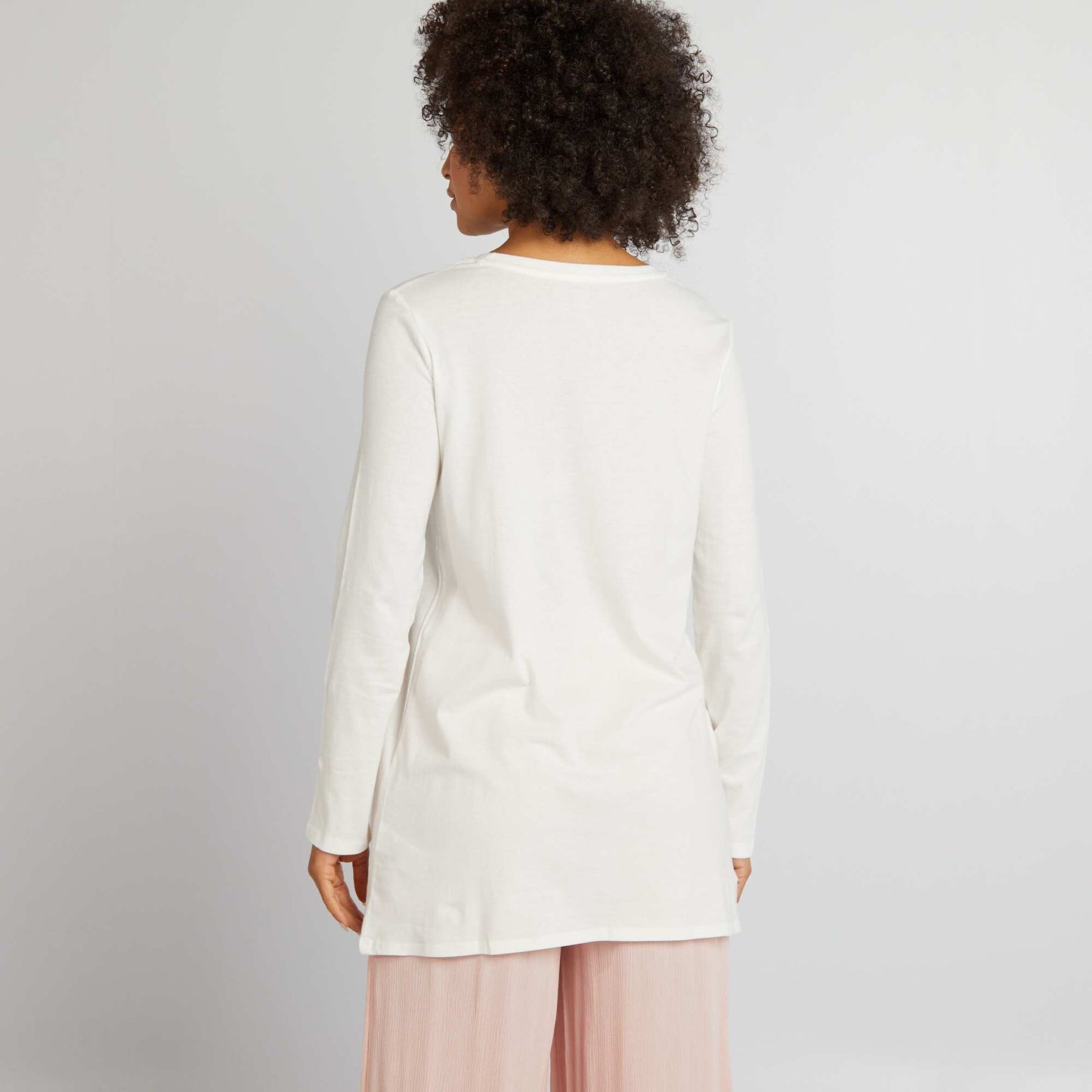 T-shirt long manches longues Blanc