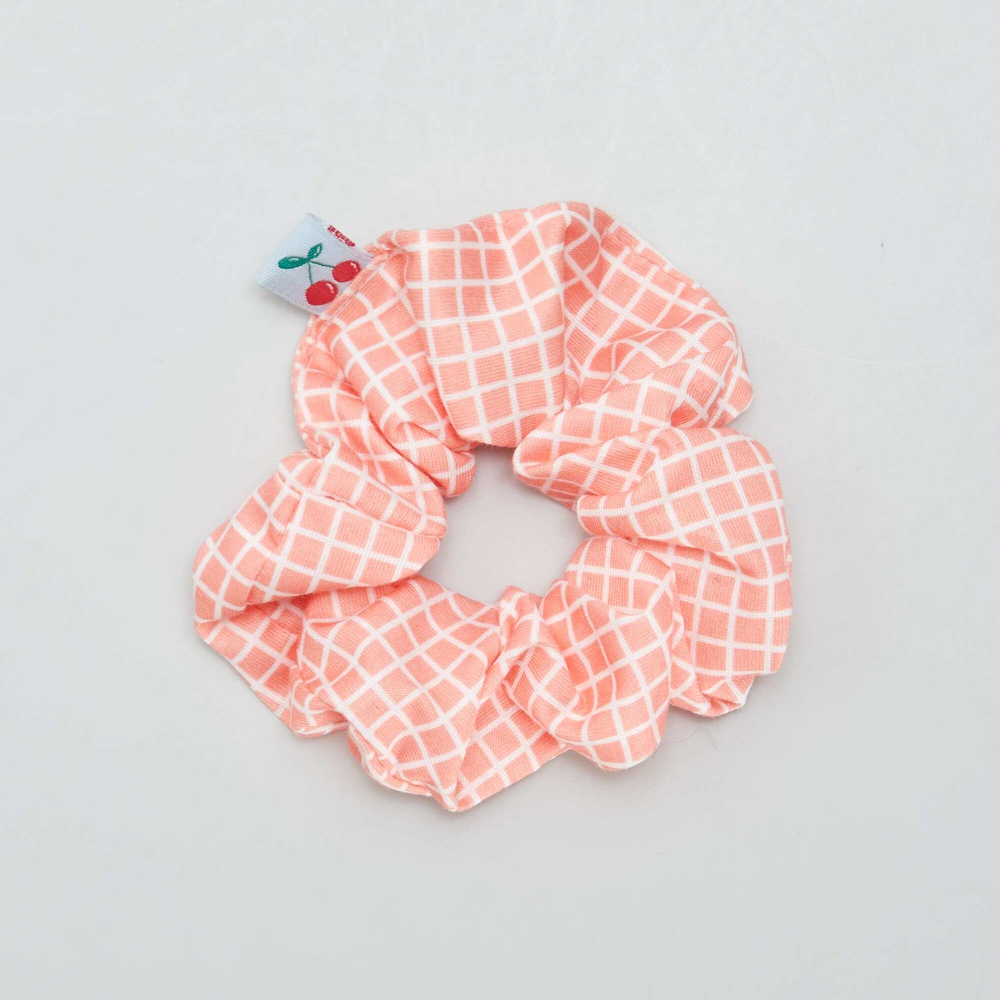 Chouchou lastiqu carreaux Rouge