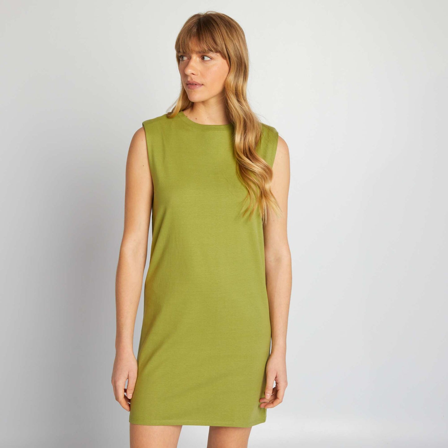 Robe courte paulettes Vert