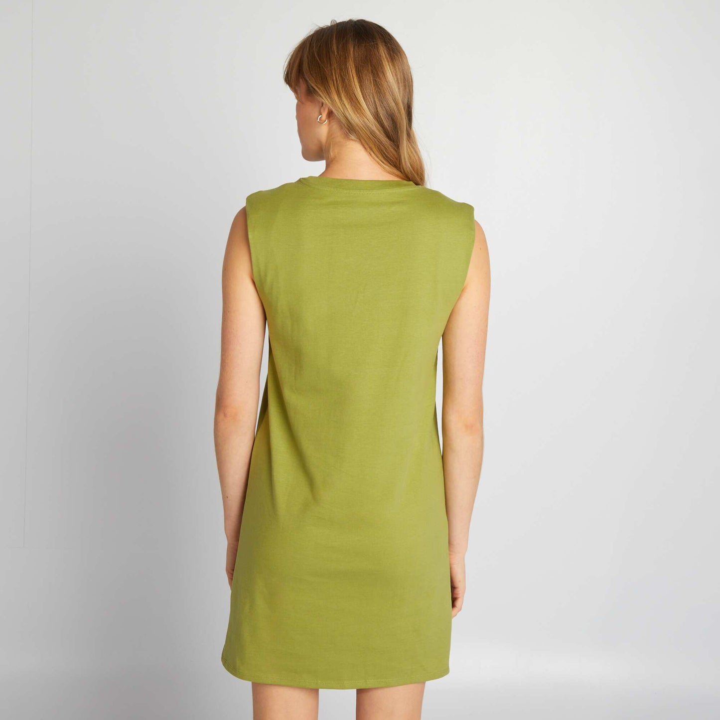 Robe courte paulettes Vert