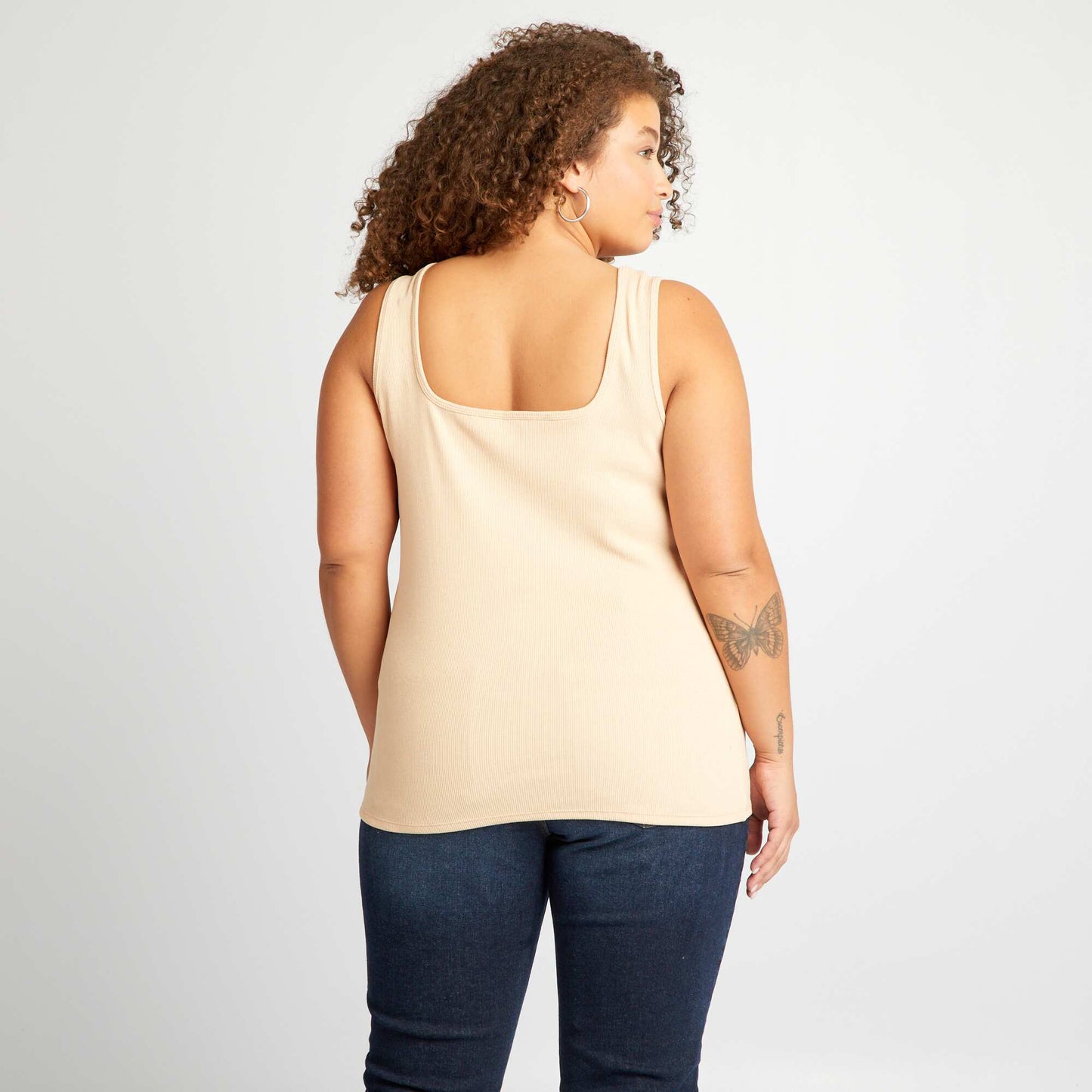 D bardeur c tel col carr Beige