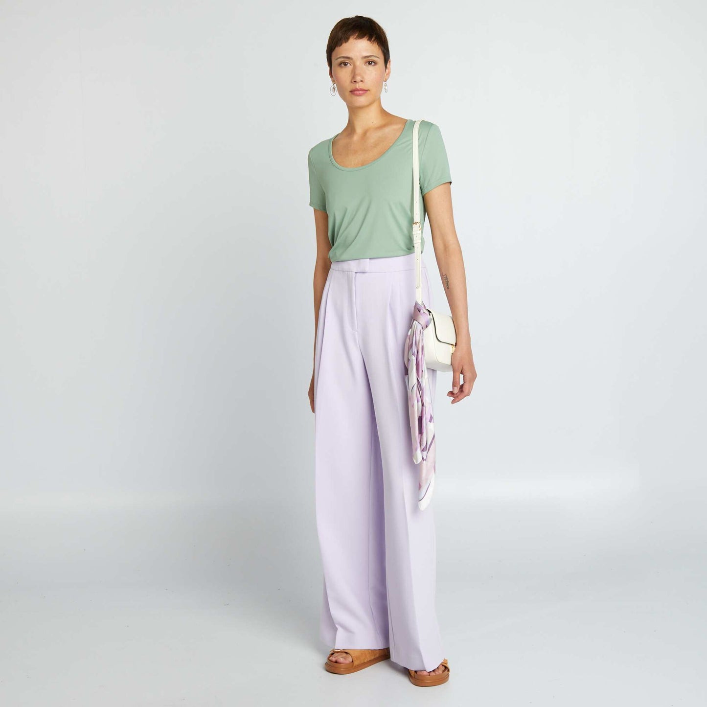 T-shirt manches courtes en microfibre Vert