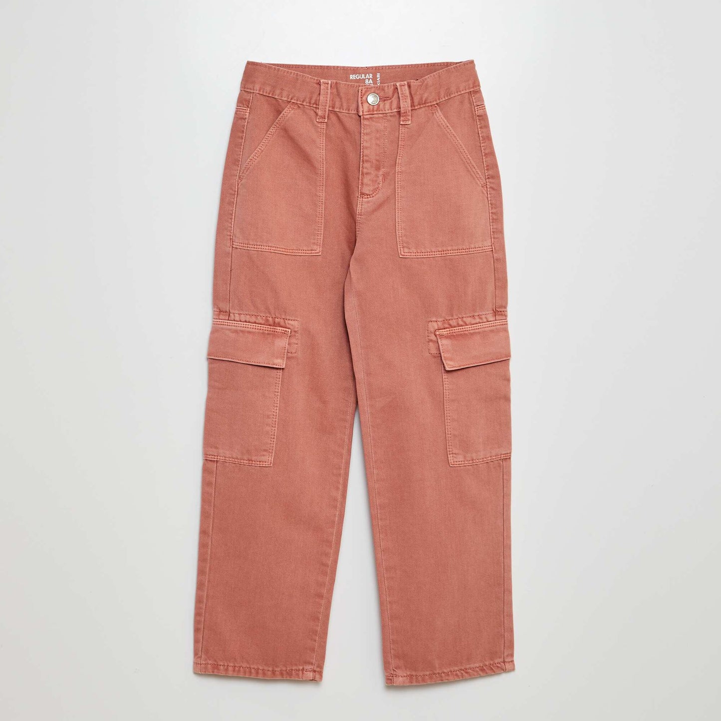 Pantalon denim multipoches Rose
