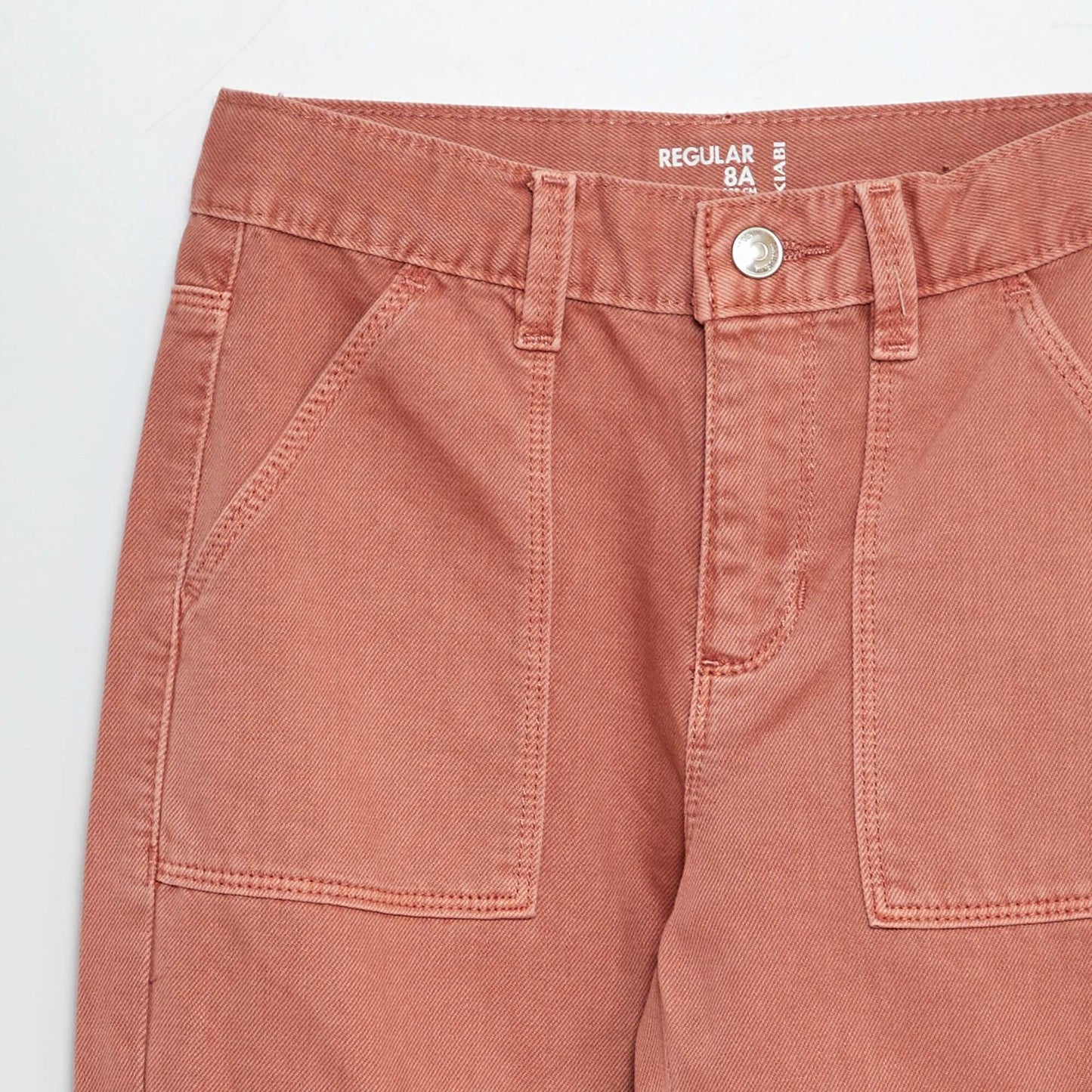 Pantalon denim multipoches Rose