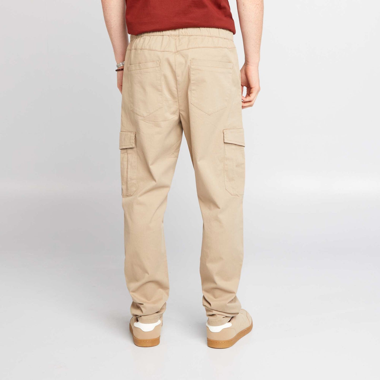 Jogpant avec poches rabat Beige