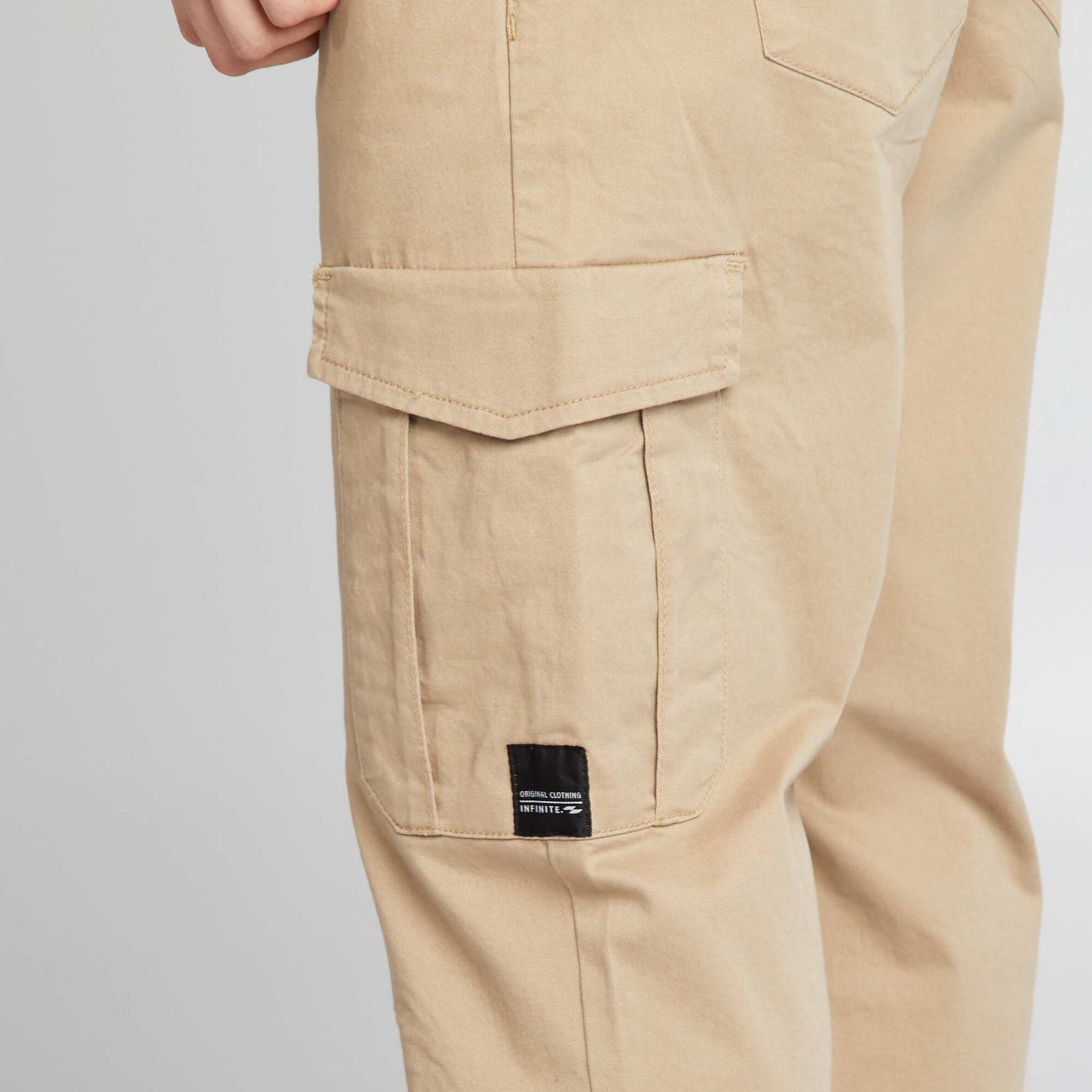 Jogpant avec poches rabat Beige