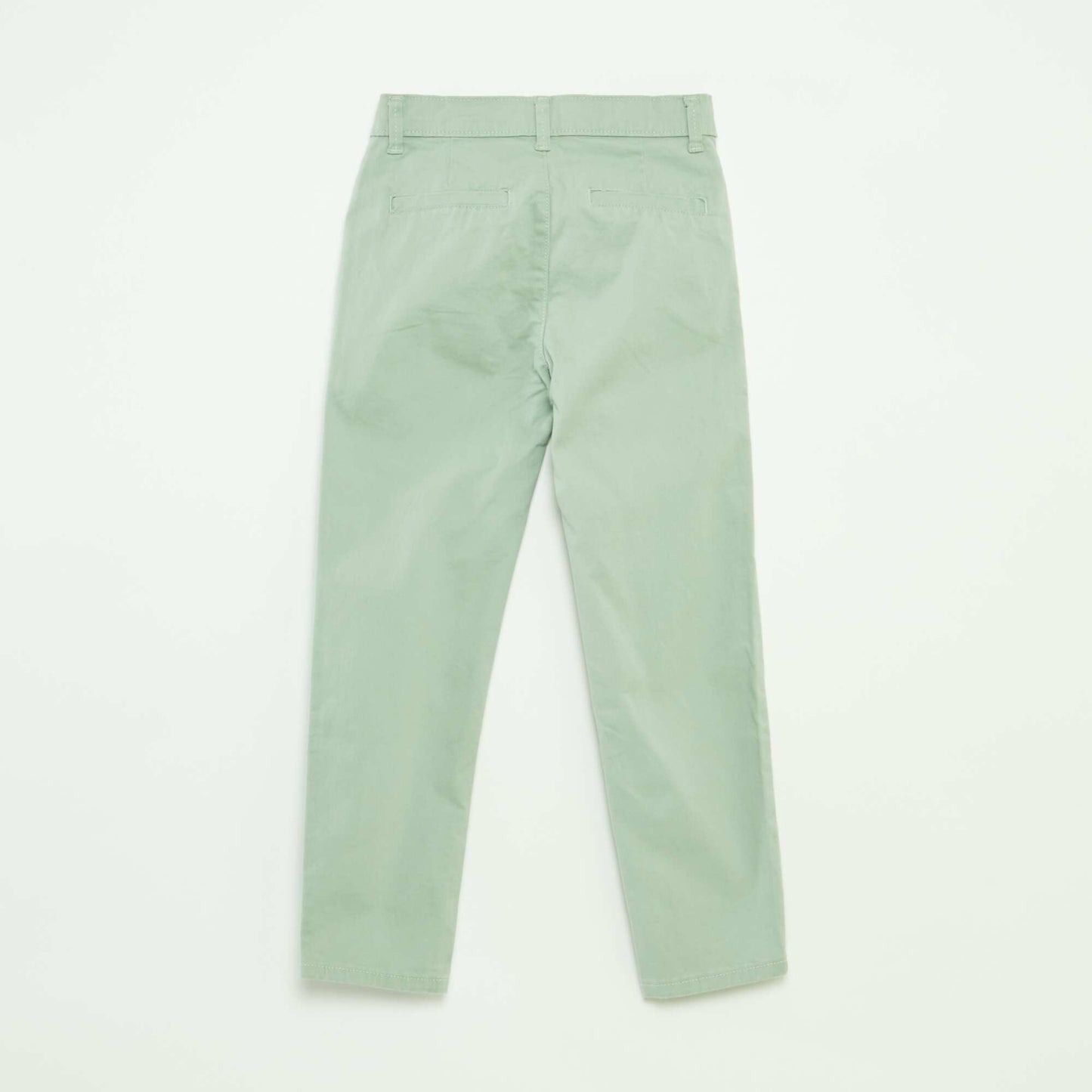 Pantalon chino slim VERT