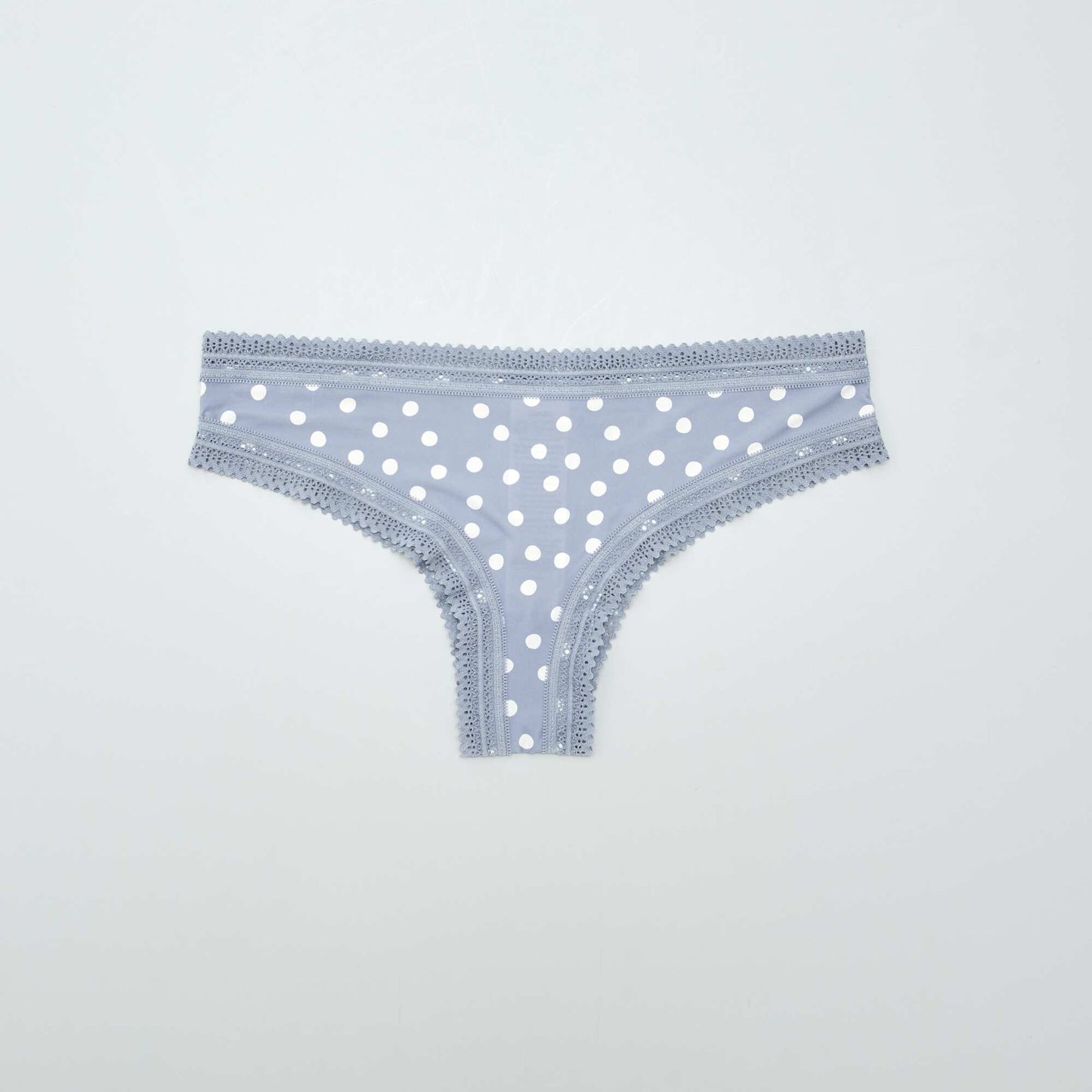 Lot de 3 tangas en microfibre imprim VIOLET