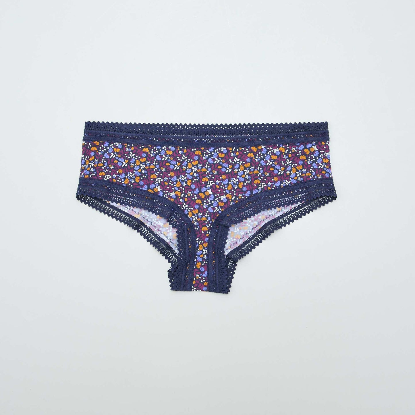 Lot de 3 shortys en microfibre imprim Violet