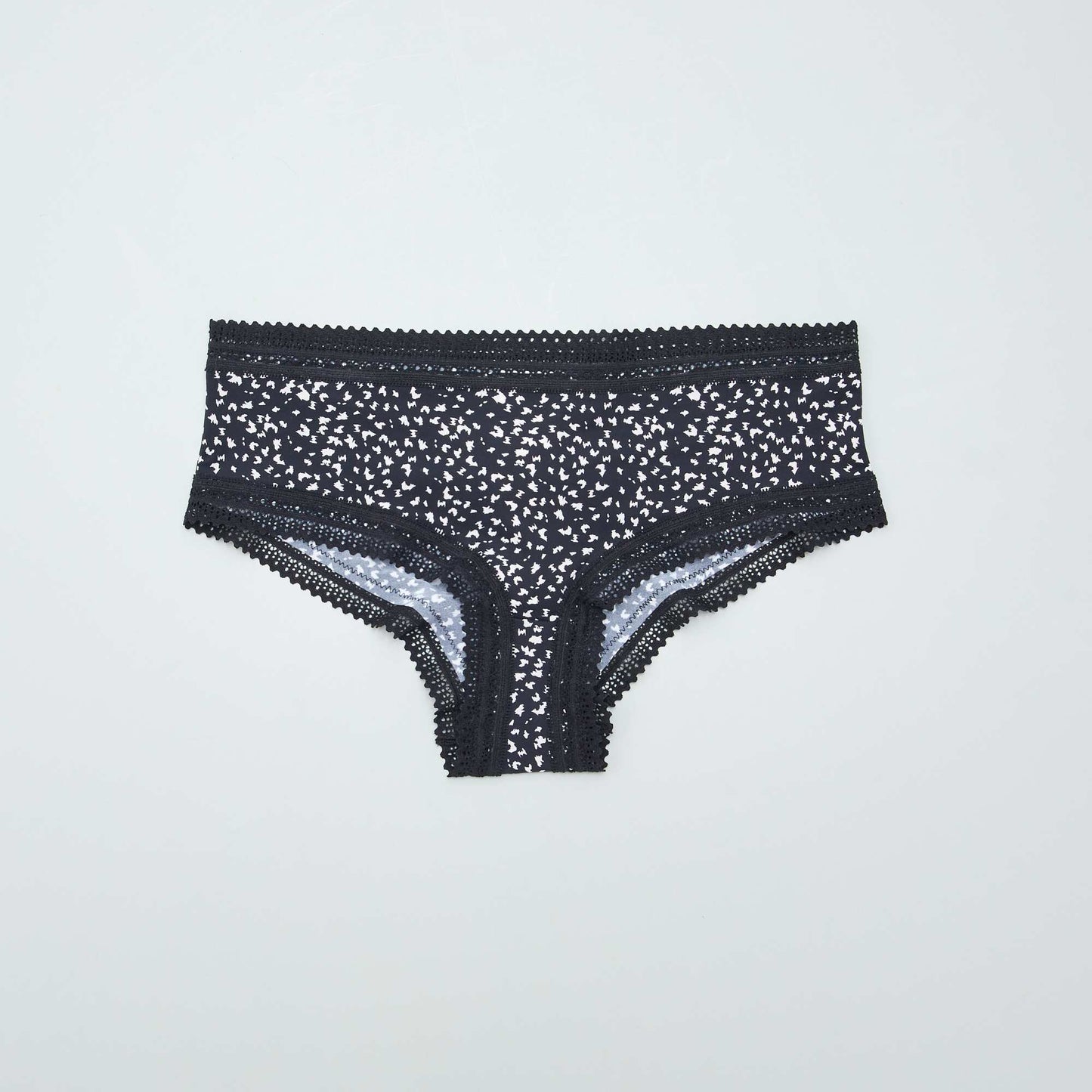 Lot de 3 shortys en microfibre imprim Noir