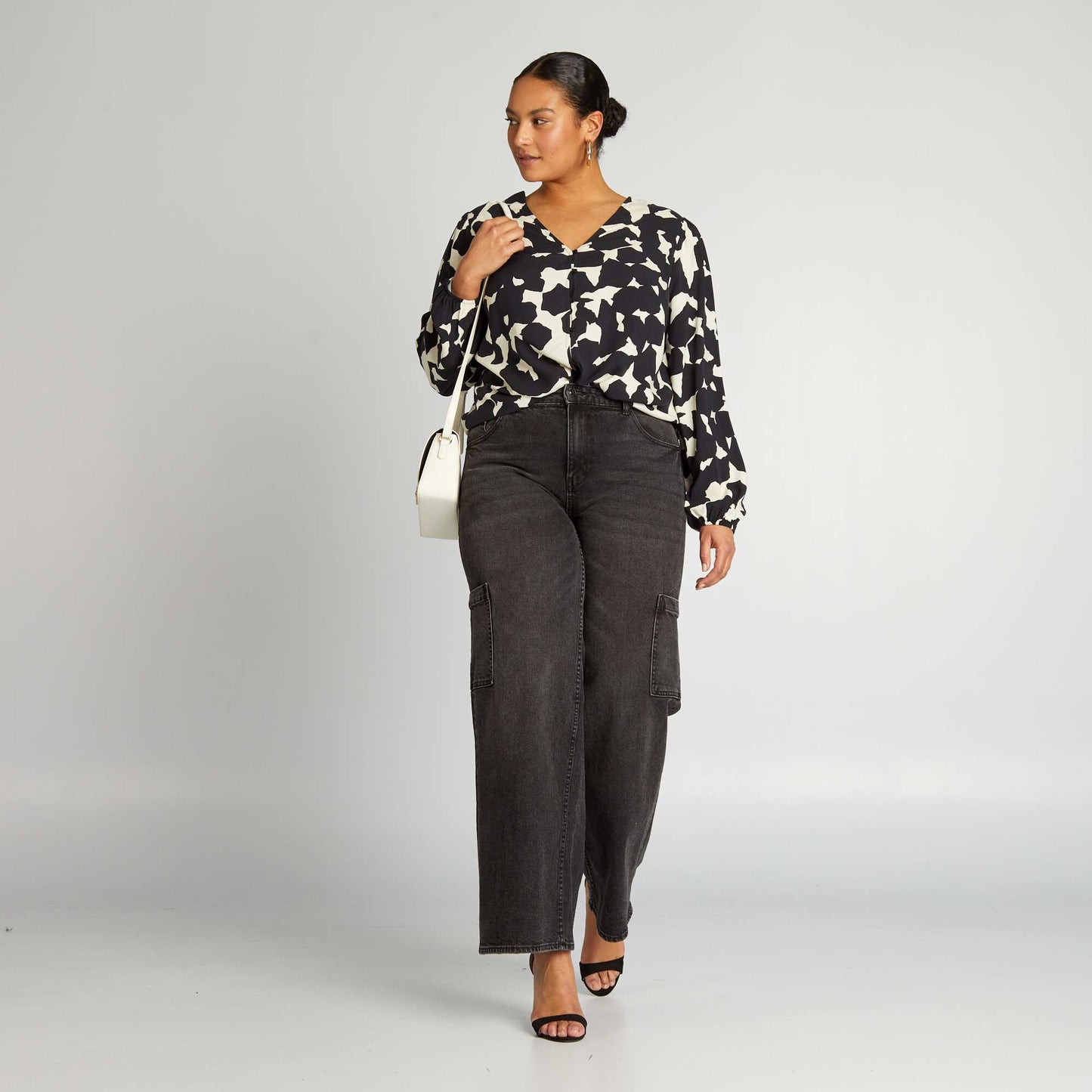 Blouse motif Noir