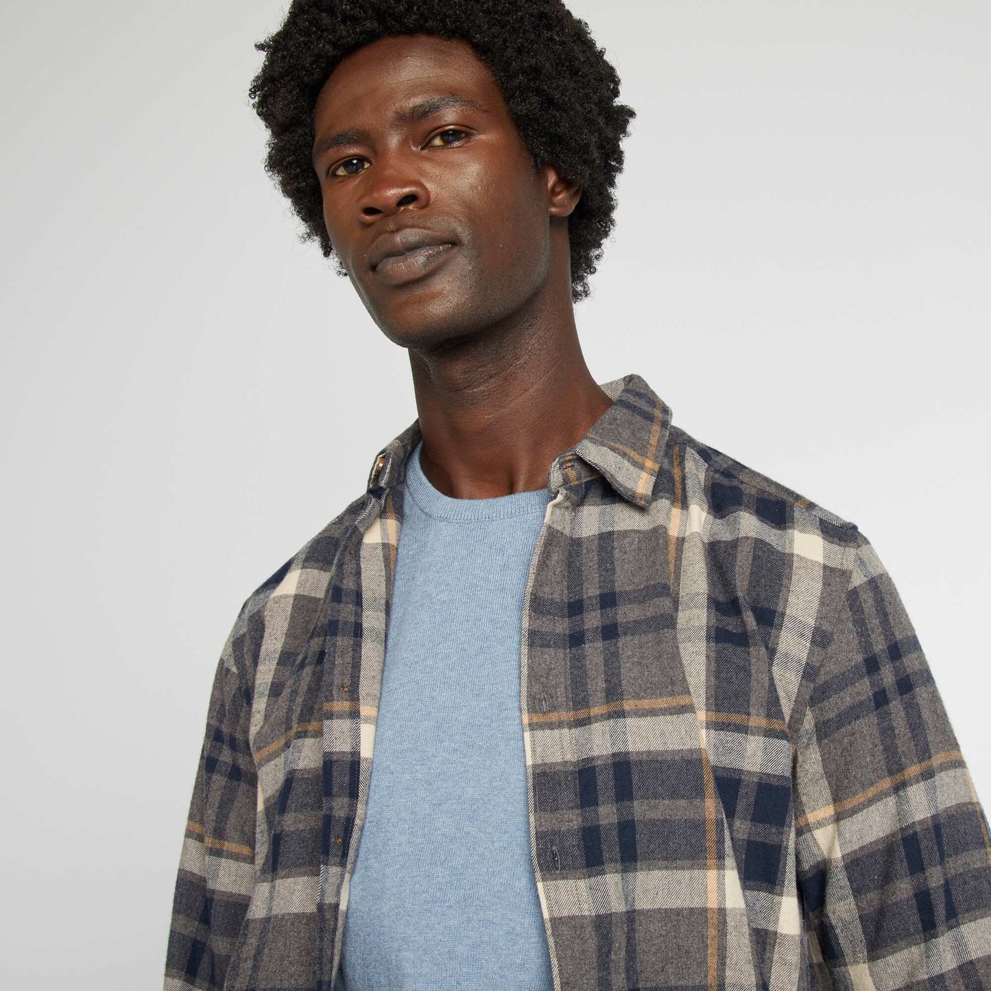 Chemise carreaux en flanelle Vert carreaux