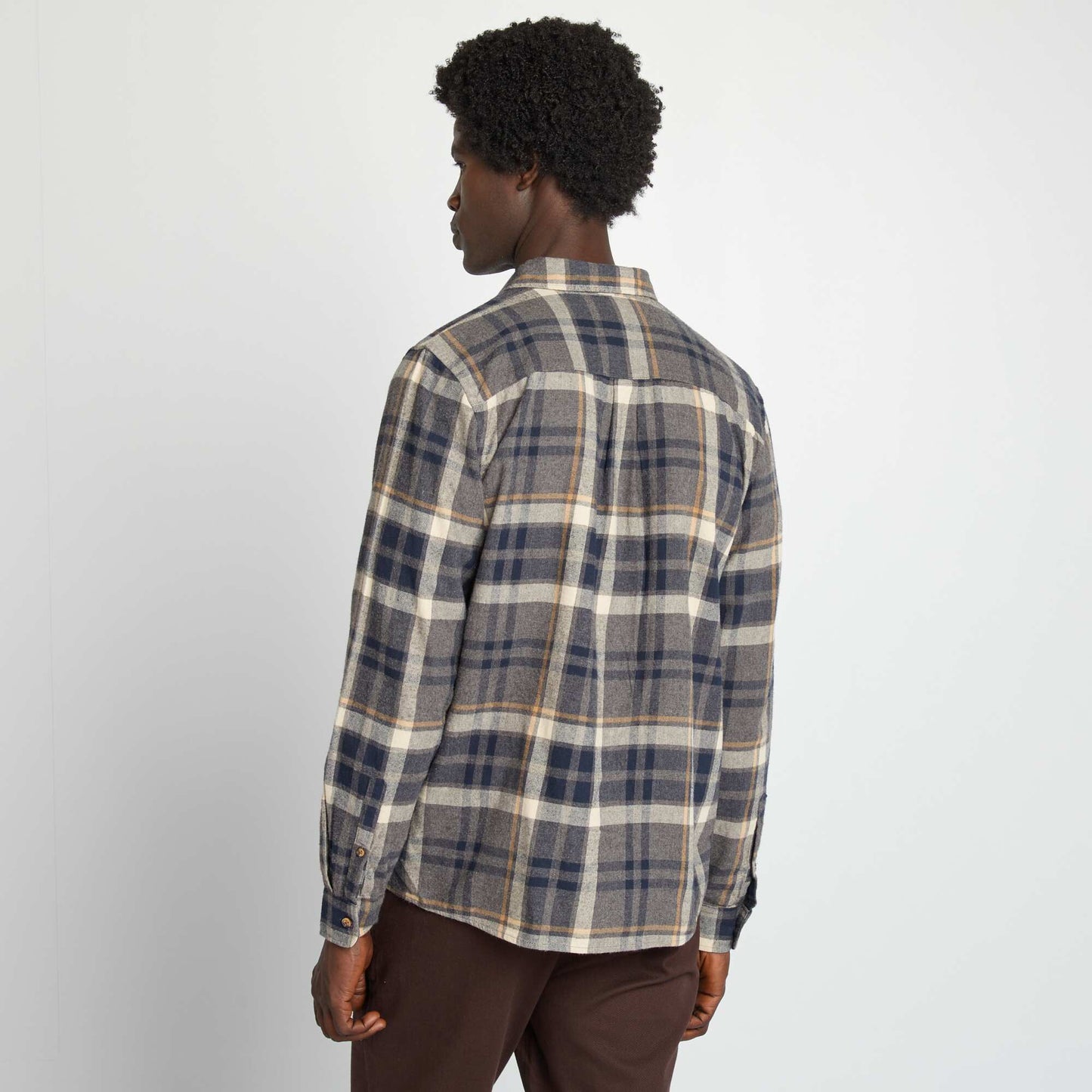 Chemise carreaux en flanelle Vert carreaux