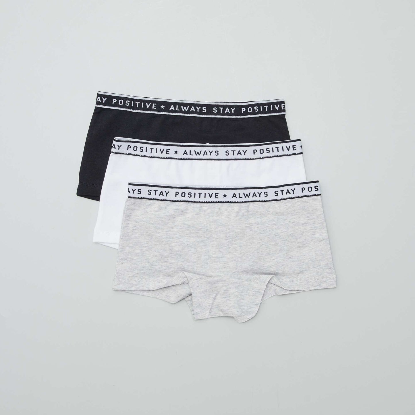 Shorties en jersey - Lot de 3 NOIR