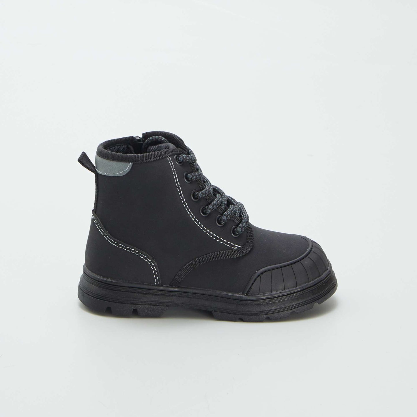Boots esprit trekking fourr es noir