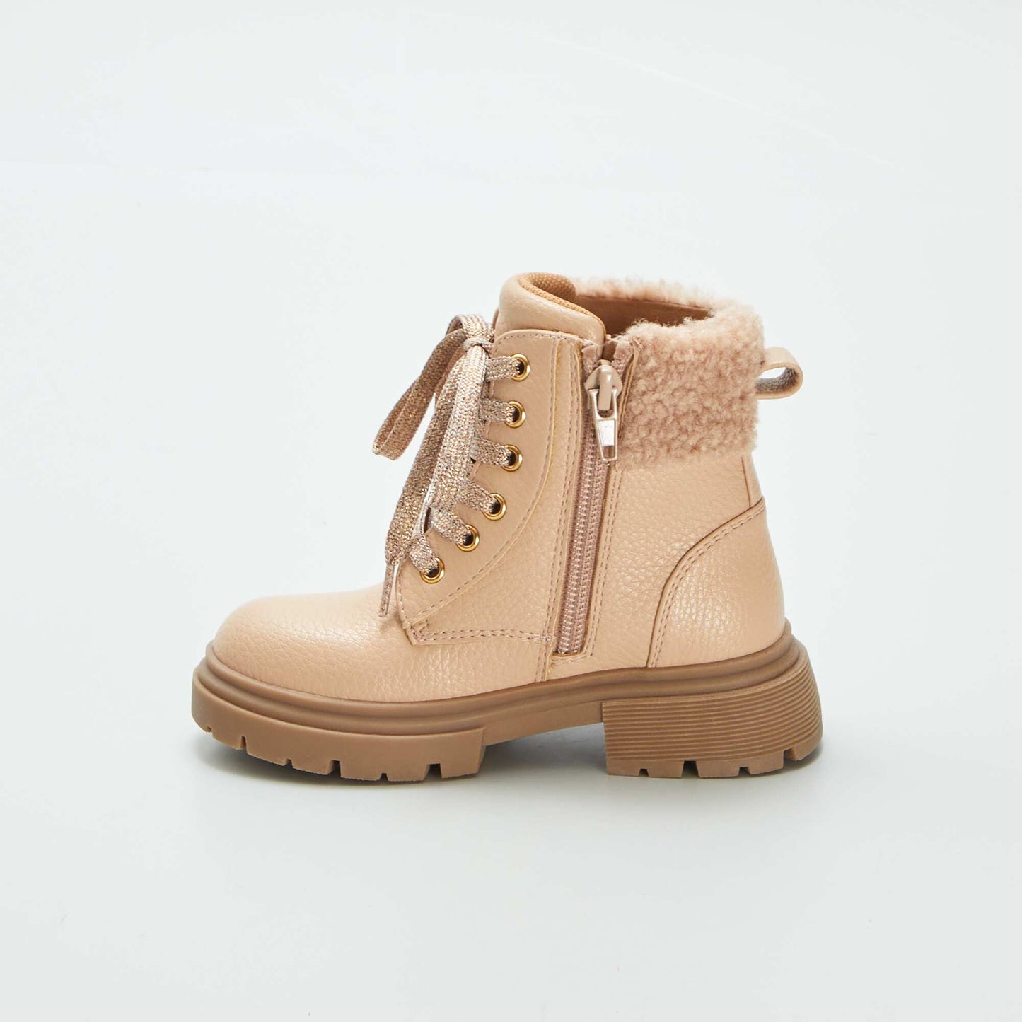 Bottines fourr es beige