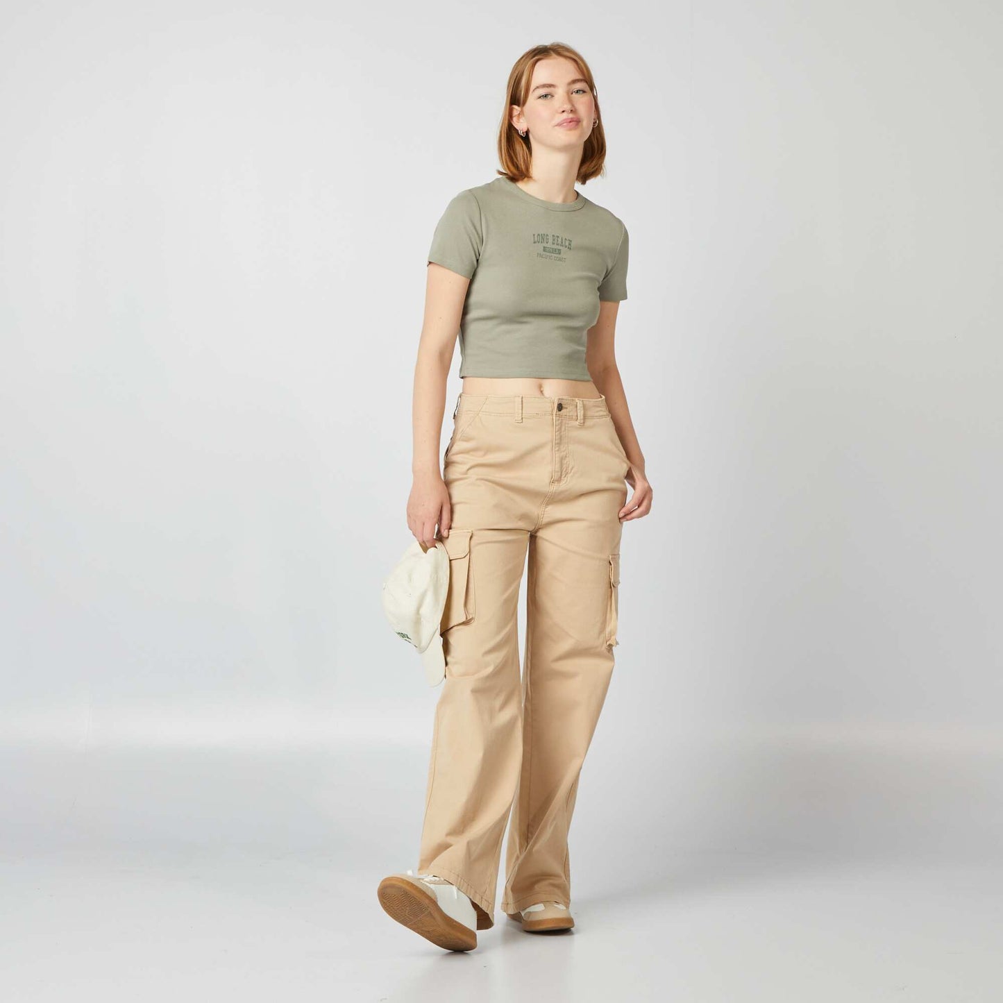 T-shirt cropped Vert