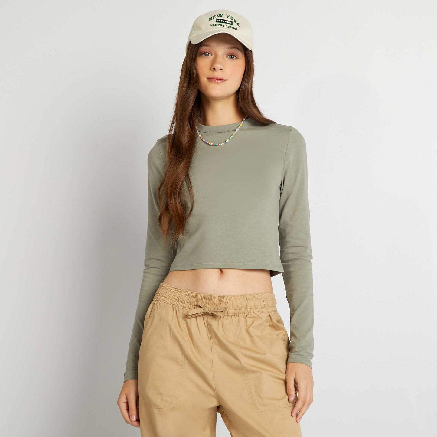 T-shirt manches longues Vert