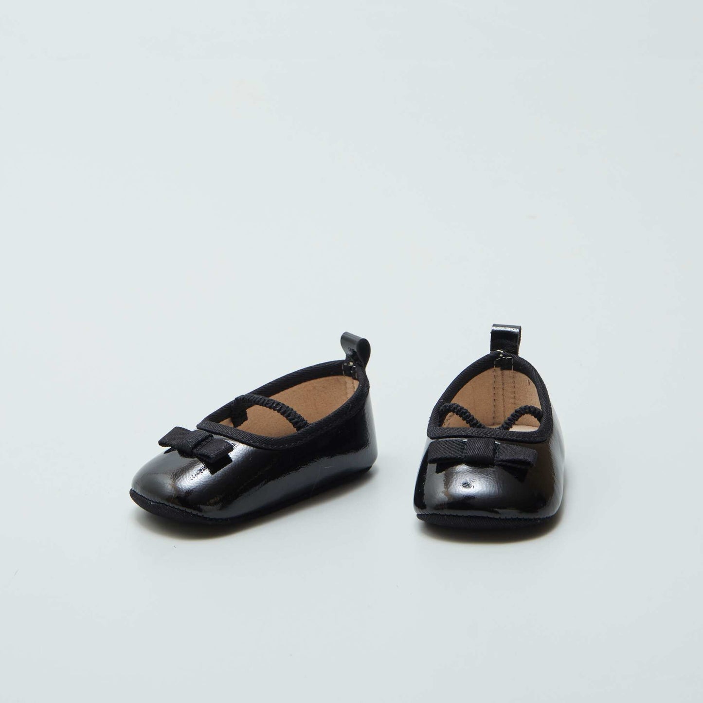 Ballerines avec nœud - premiers pas noir