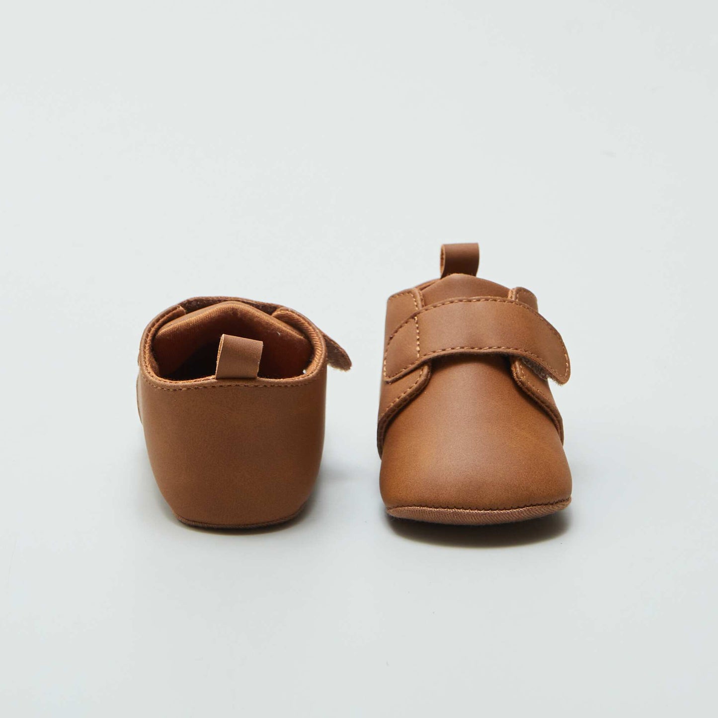 Bottes en simili scratch - premiers pas Marron