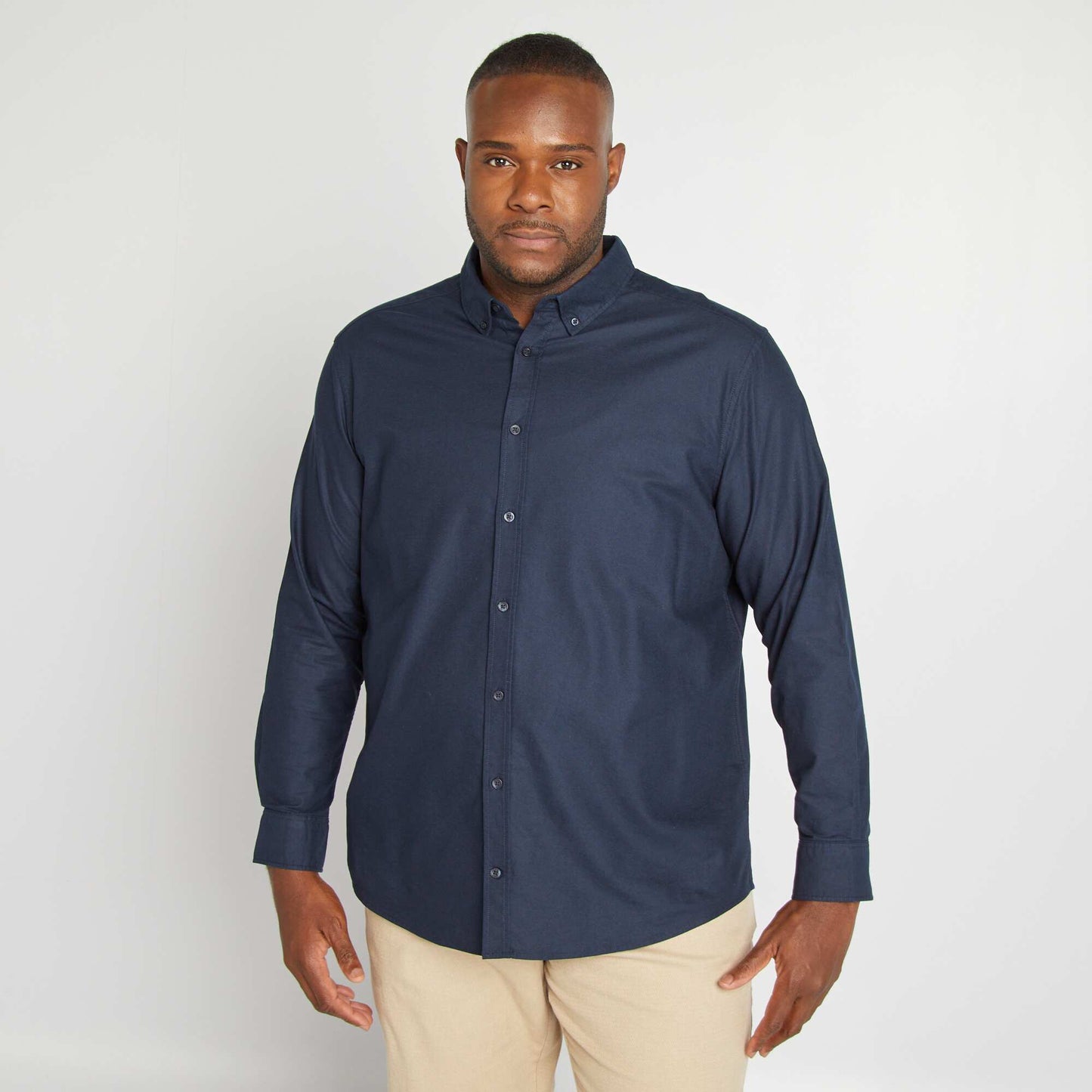 Chemise en coton oxford Marine