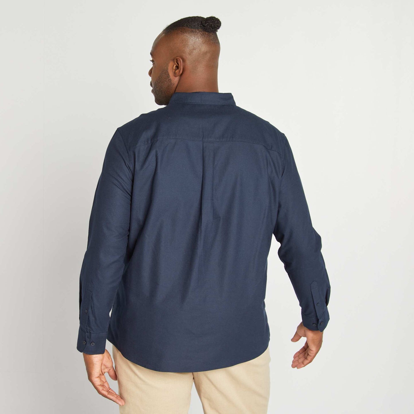 Chemise en coton oxford Marine
