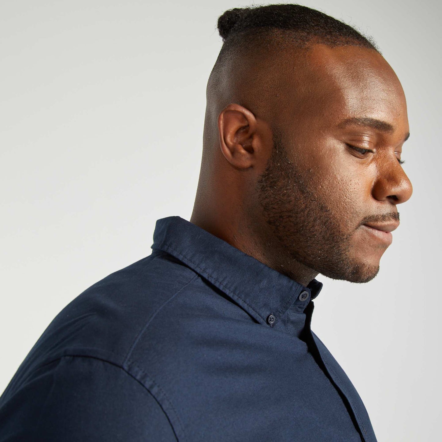 Chemise en coton oxford Marine