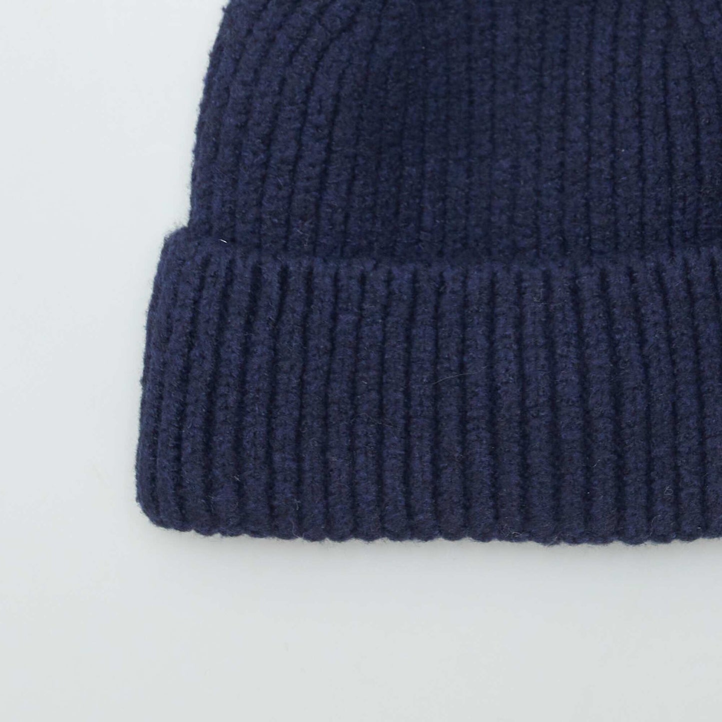 Bonnet c tel avec pompon Bleu marine