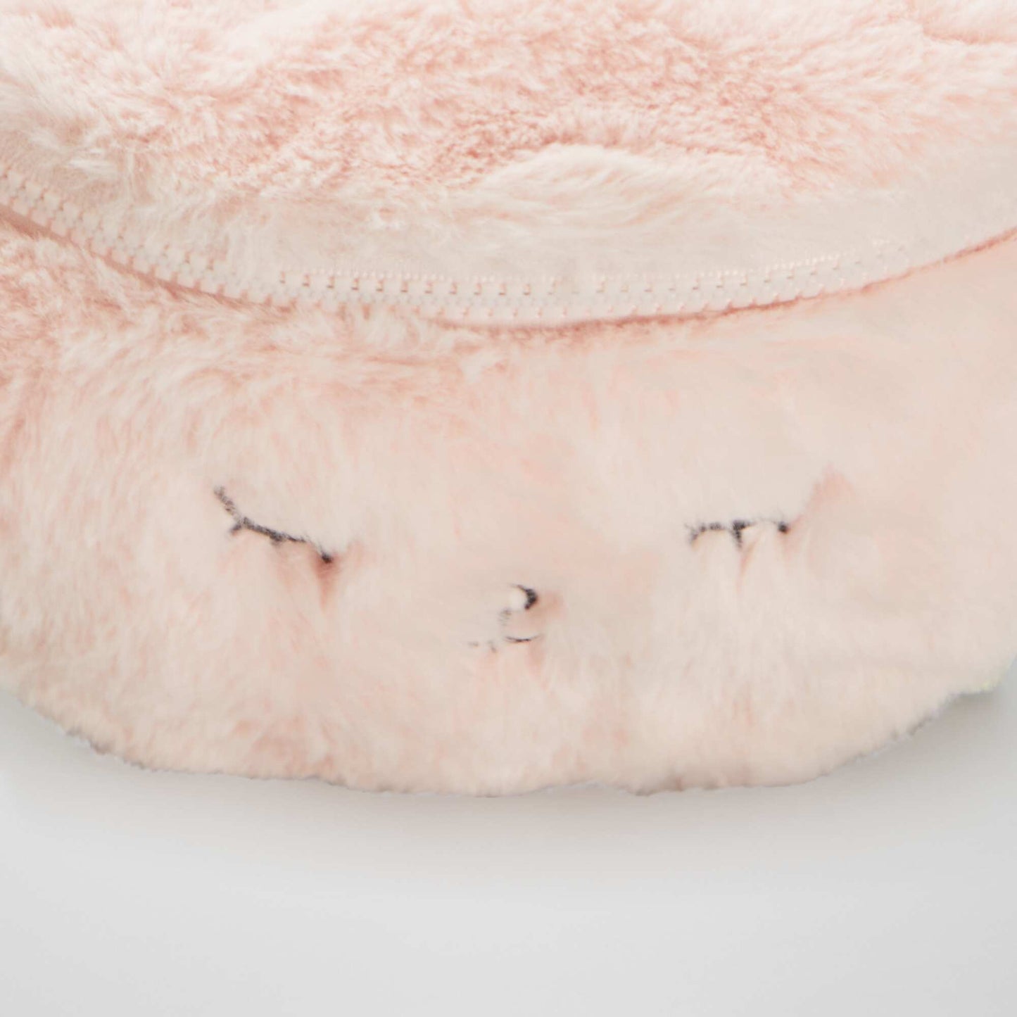 Sac banane en fausse fourrure Rose
