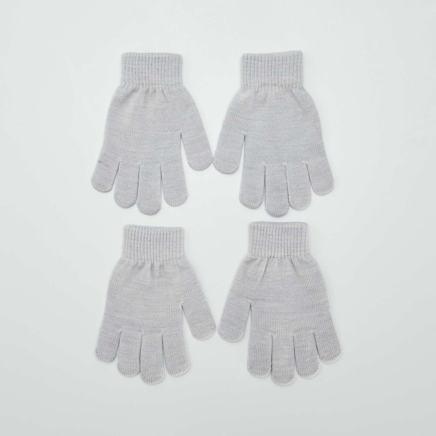 Lot de 2 paires de gants GRIS