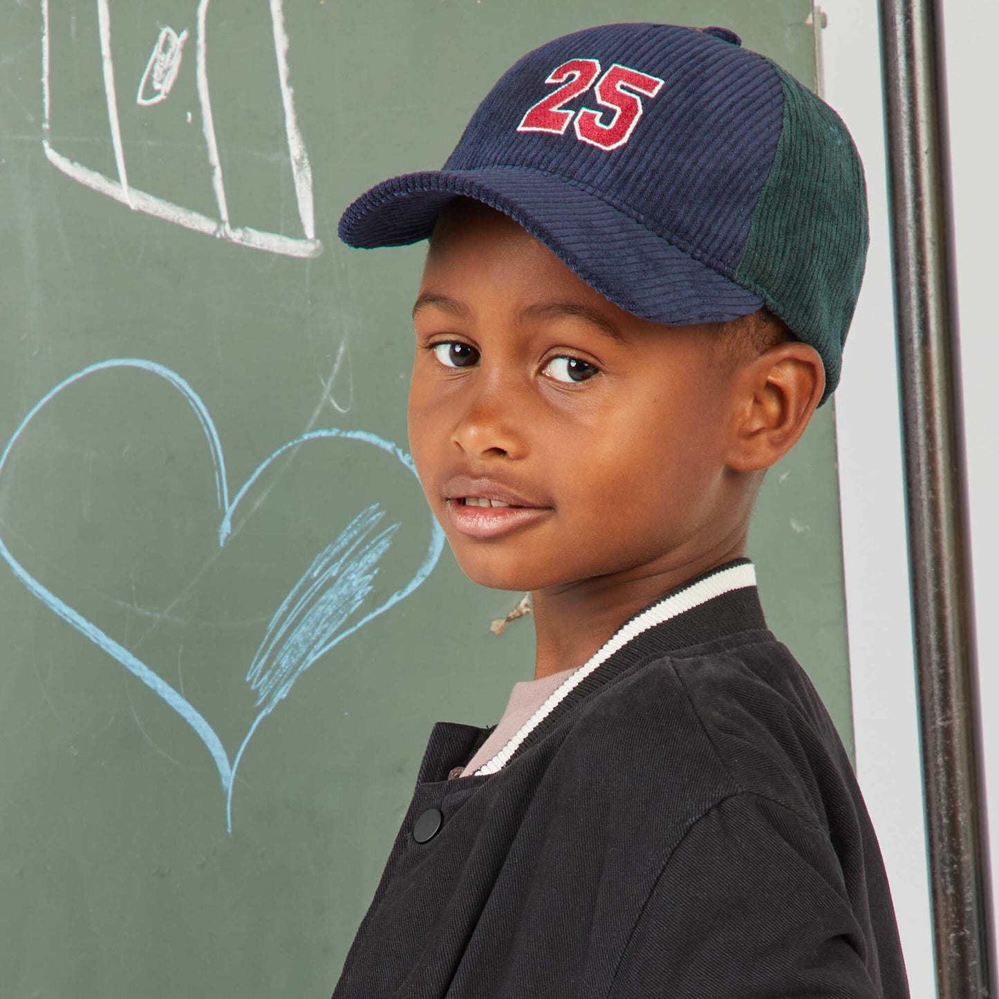 Casquette en velours c tel Bleu