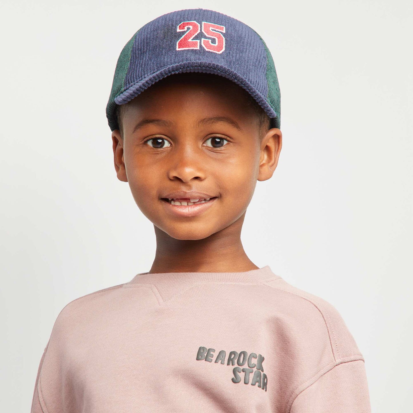 Casquette en velours c tel Bleu