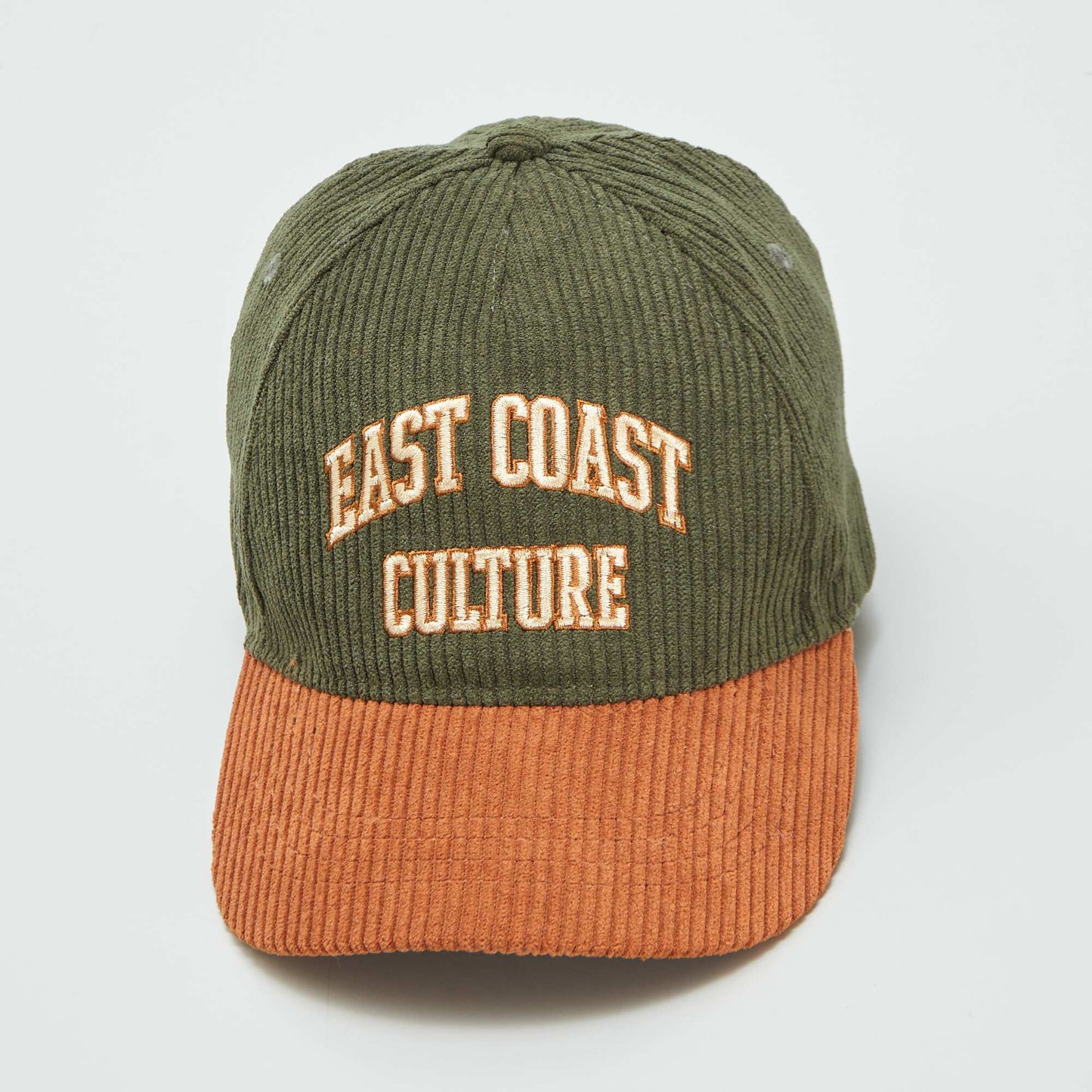 Casquette en velours c tel Kaki