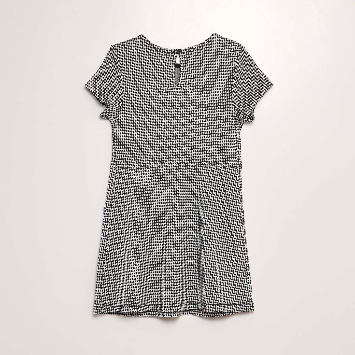 Robe vas e en jersey Noir / blanc