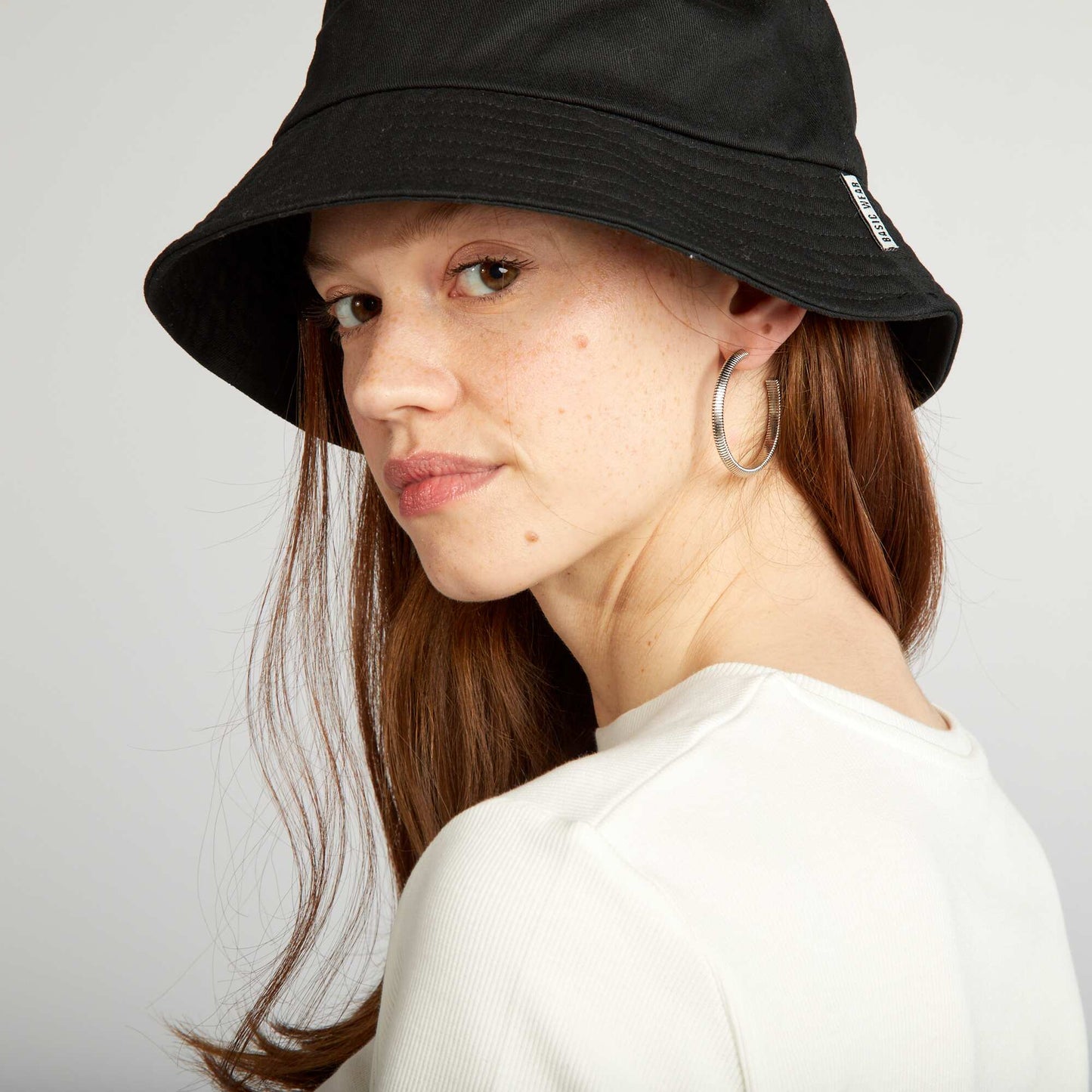 Crop-top c tel uni 'Beverly Hills' blanc