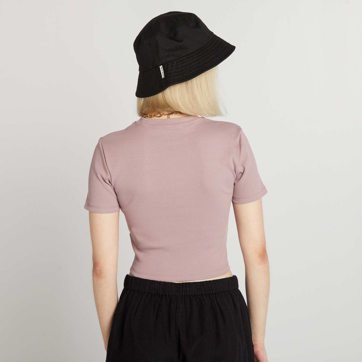 Crop-top c tel uni 'California' Rose
